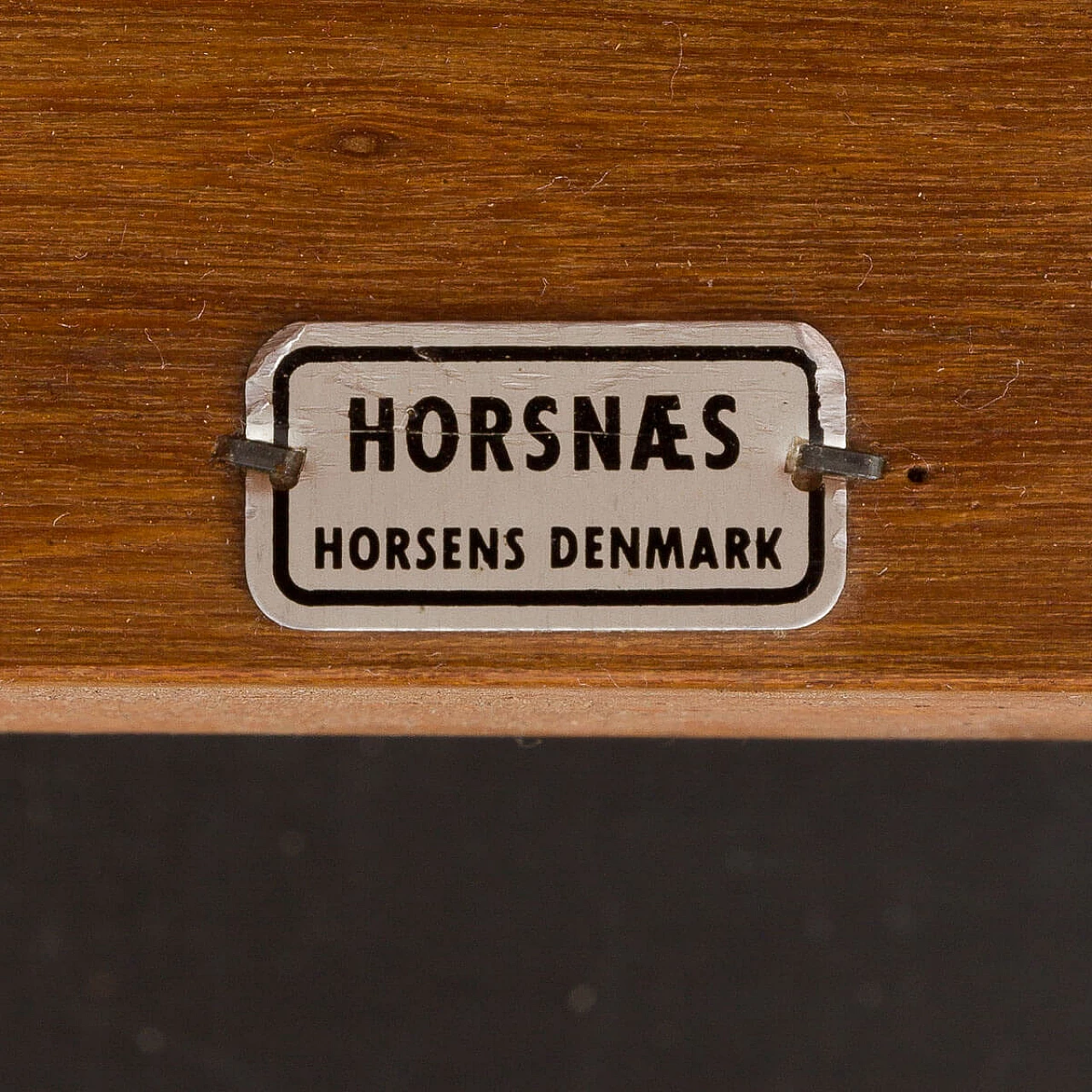 Dormeuse danese in teak e pelle nera di Horsens Mobelfabrik, anni '60 16