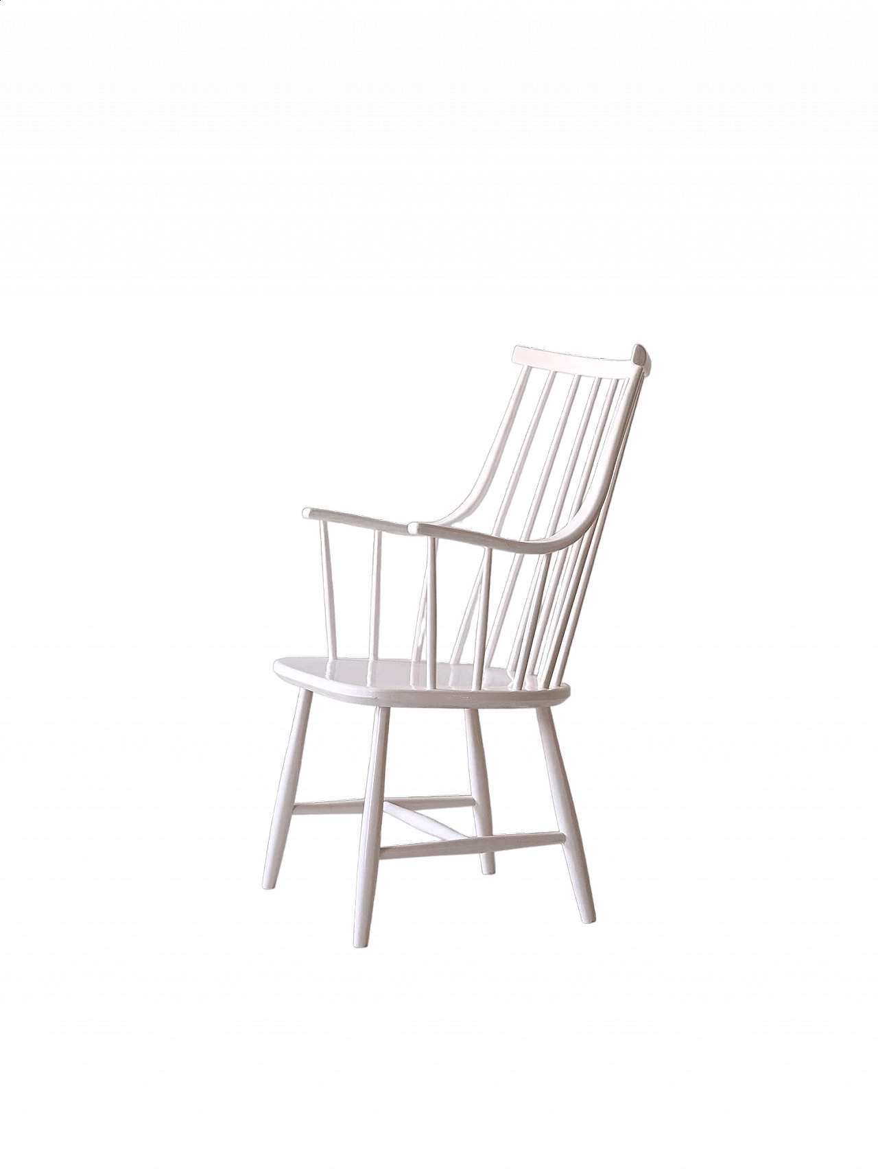 White wood Grandessa armchair by Lena Larsson, 1950s 12