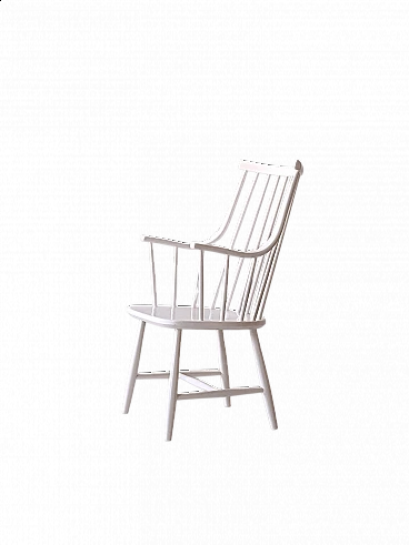 White wood Grandessa armchair by Lena Larsson, 1950s