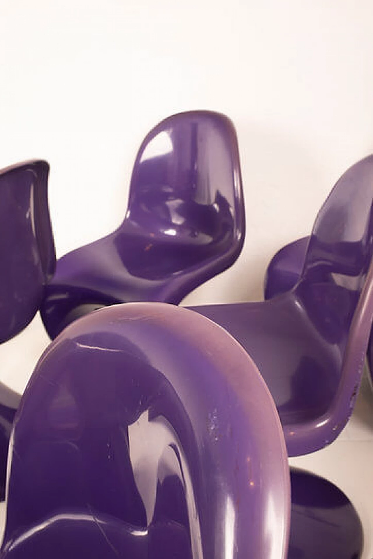8 Plastic chairs by Verner Panton for Herman Miller, 1970s 2