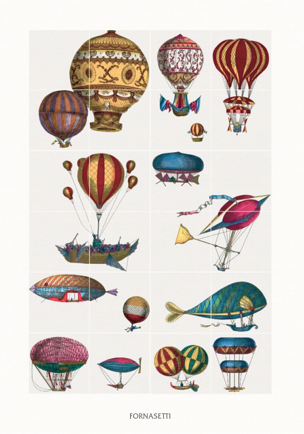 28 Stampe Tema e Variazioni di Piero Fornasetti 28