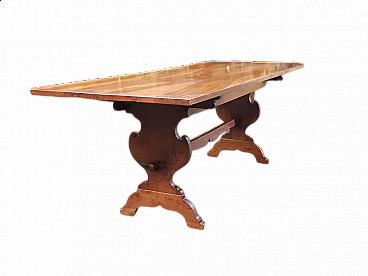 Fratino walnut table, mid-19th century