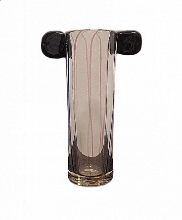 Glass vase by Adriano Tuninetto, 1990s