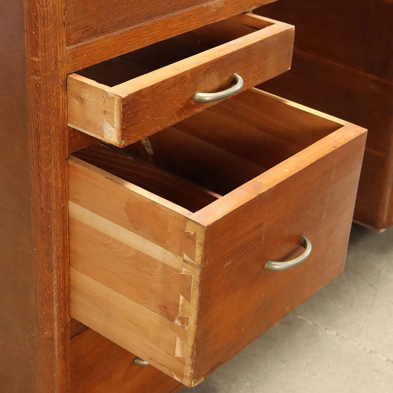 File cabinet in oak veneer with shutter top, 1950s 5