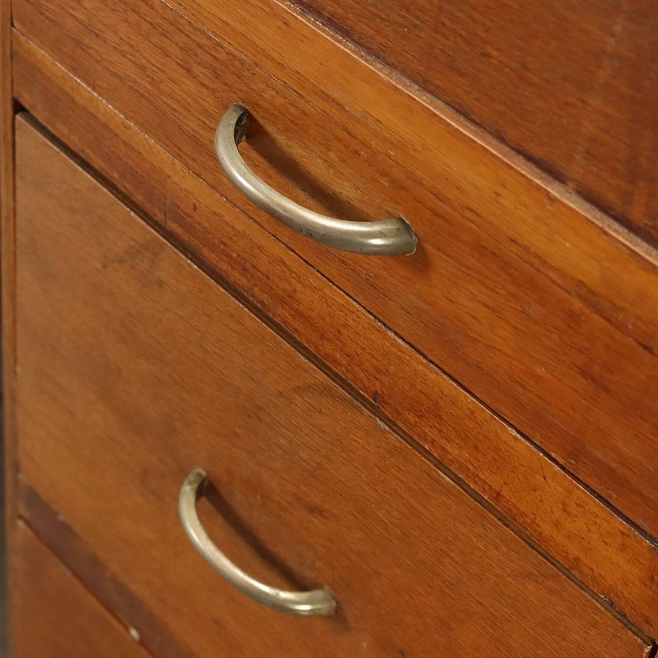 File cabinet in oak veneer with shutter top, 1950s 7