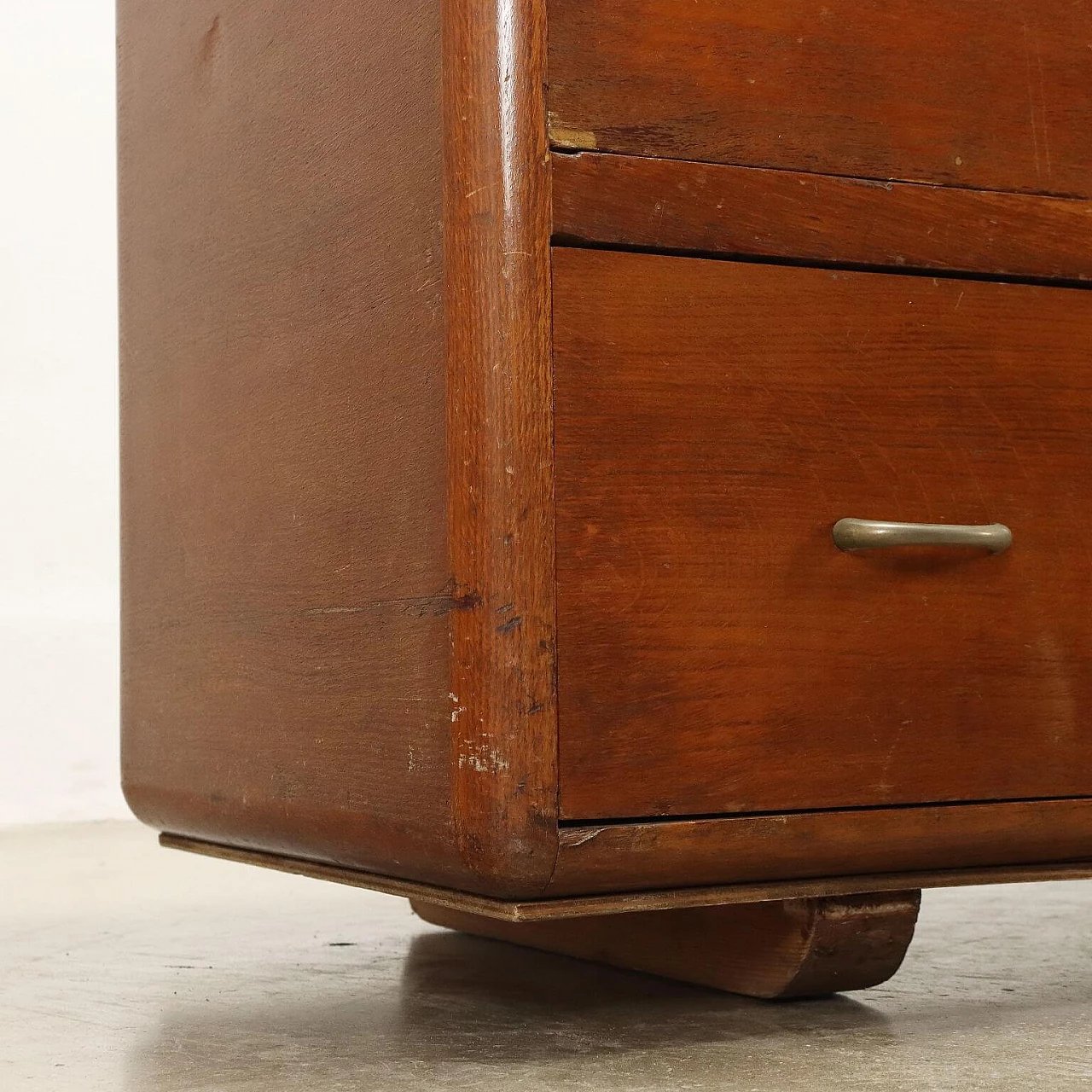 File cabinet in oak veneer with shutter top, 1950s 8