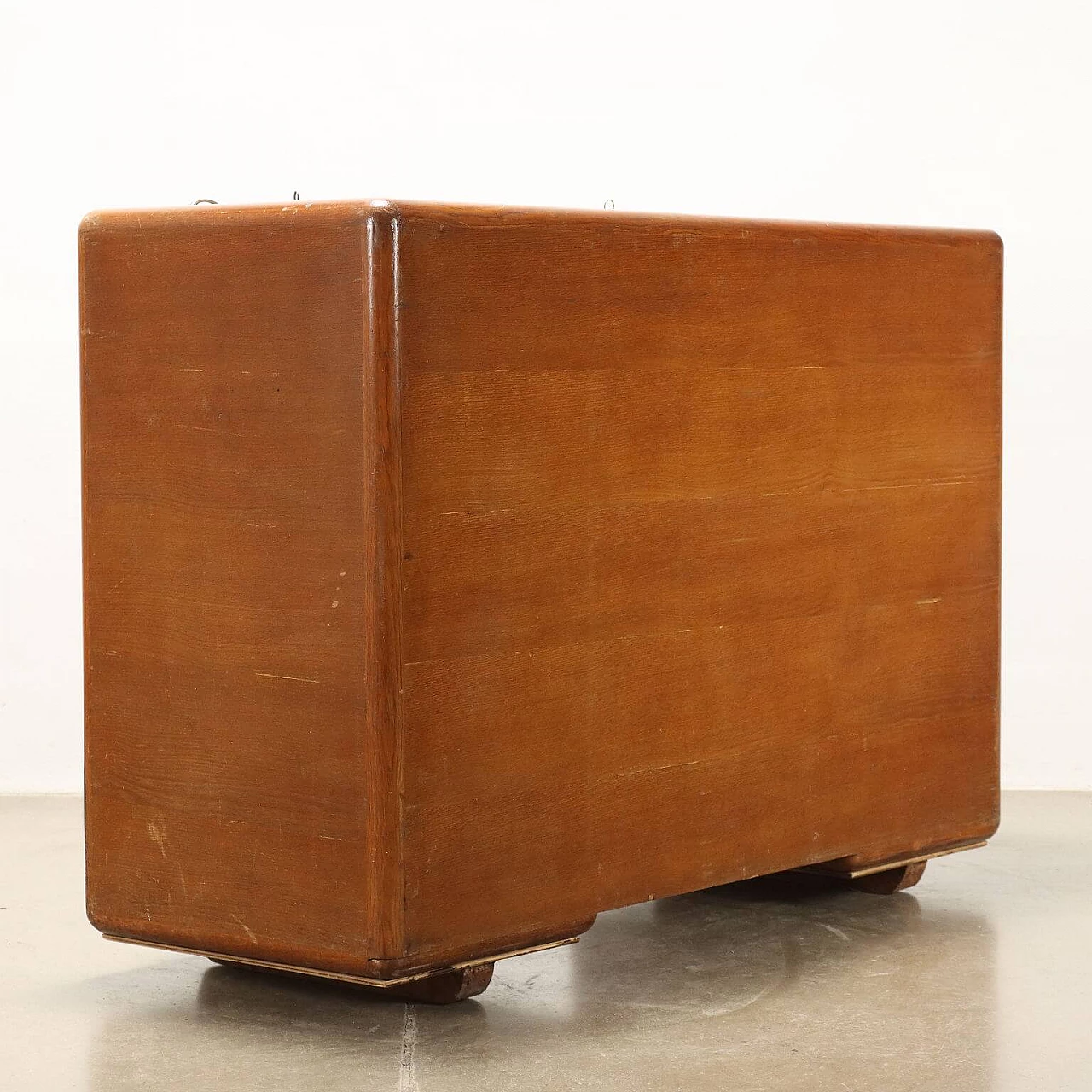 File cabinet in oak veneer with shutter top, 1950s 9