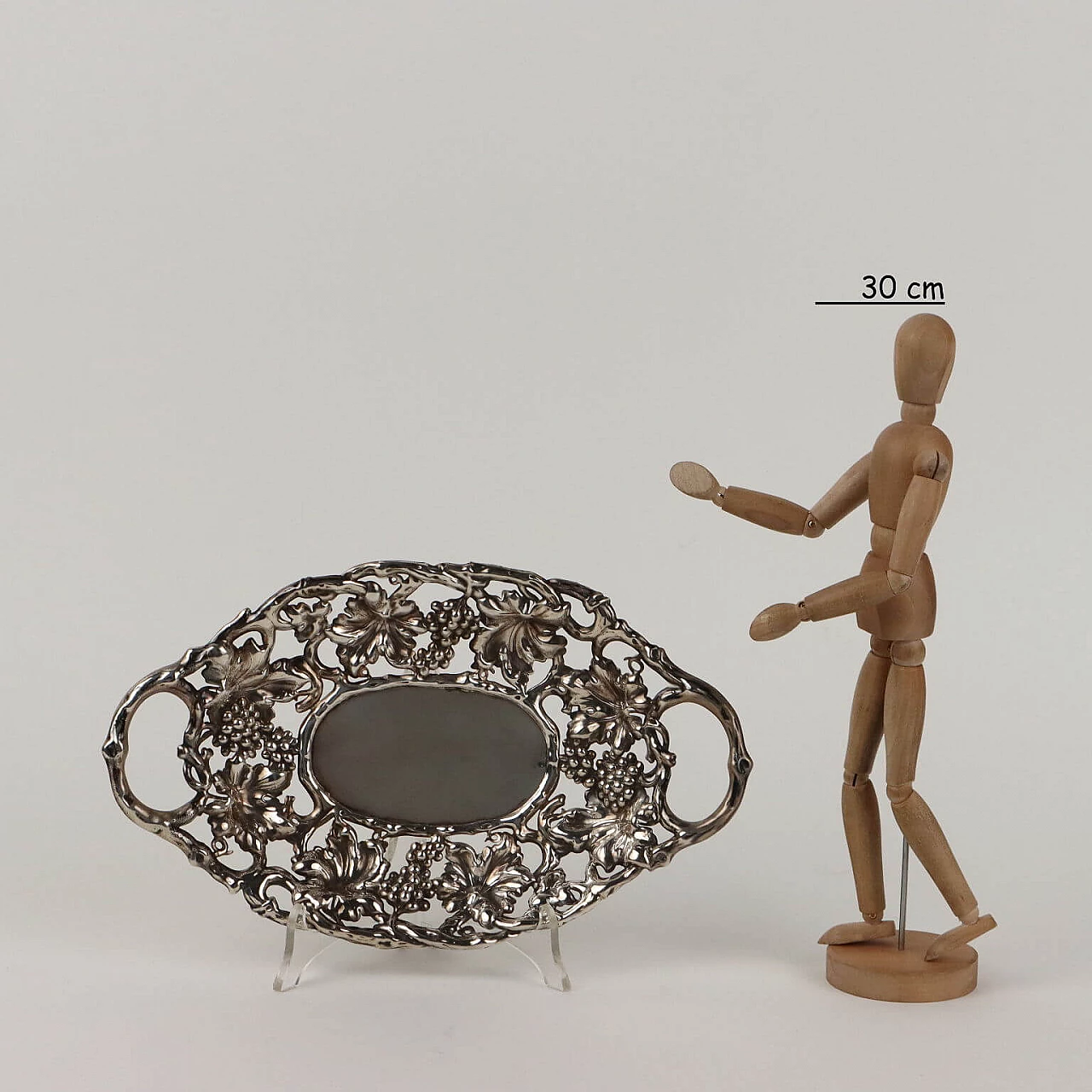 Vassoio in argento di Pampurini Bruno Milano, anni '50 2