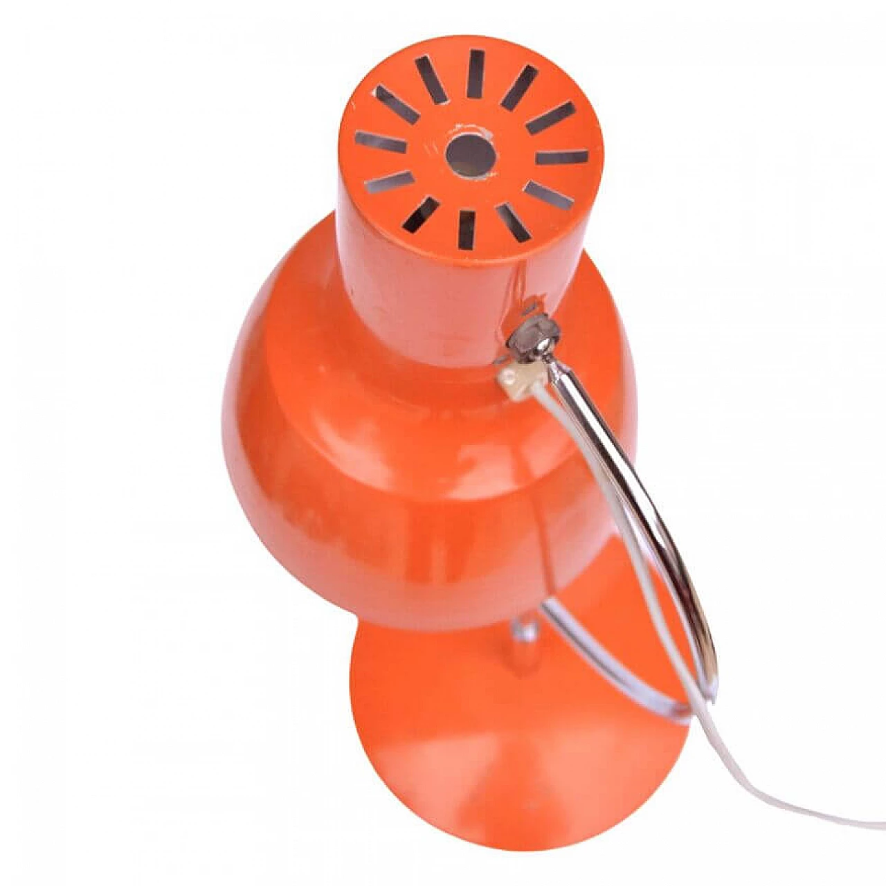 Orange table lamp by J. Hurka for Napako, 1960s 7
