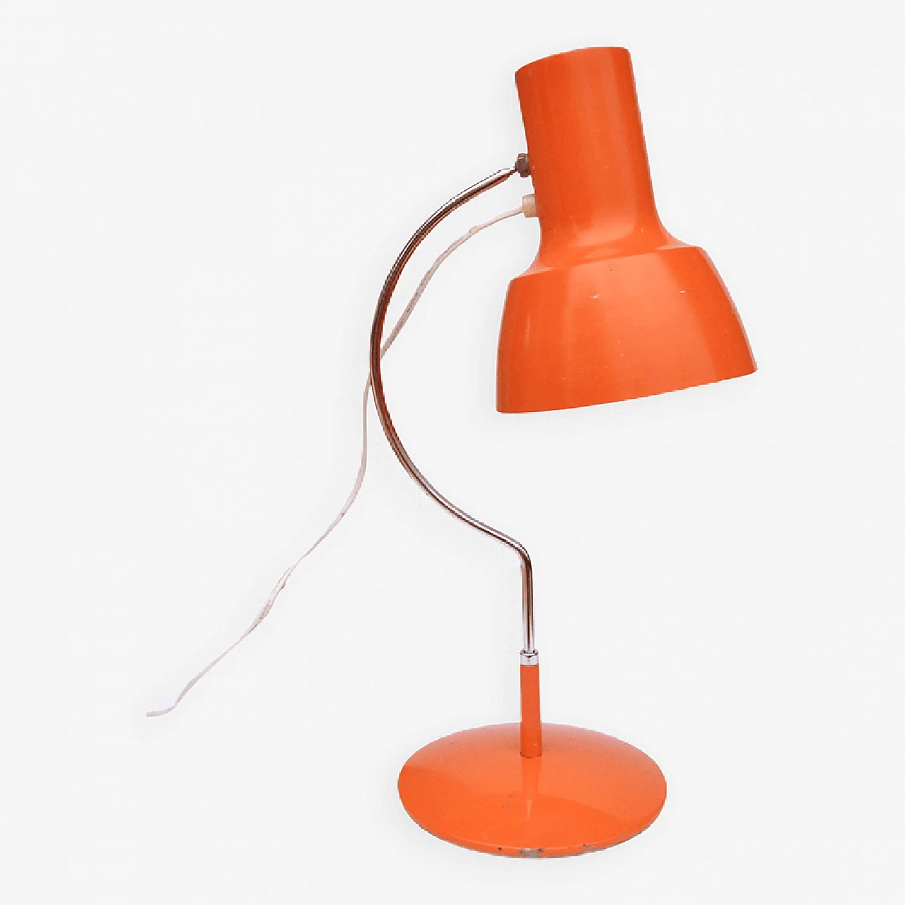 Orange table lamp by J. Hurka for Napako, 1960s 12
