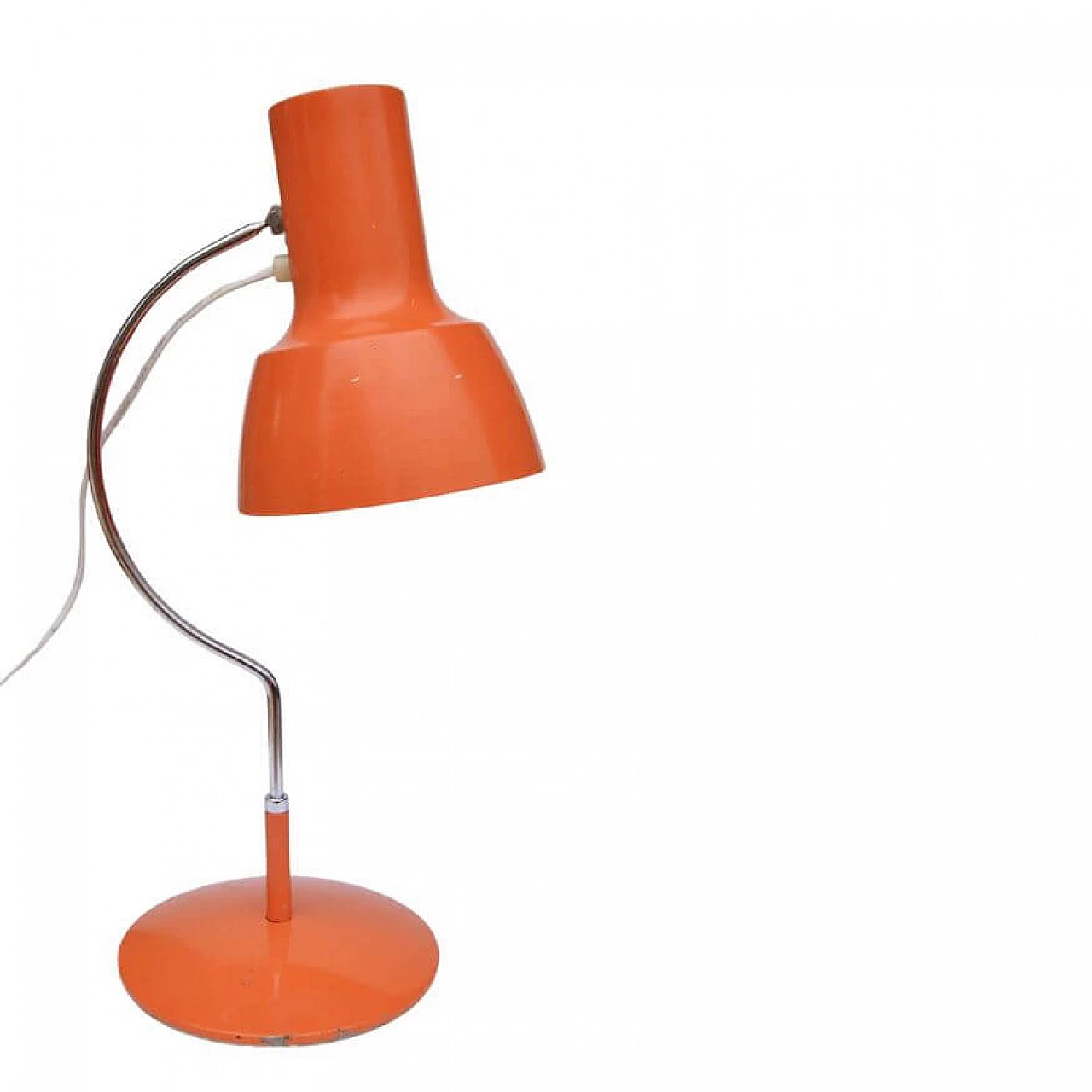Orange table lamp by J. Hurka for Napako, 1960s 15