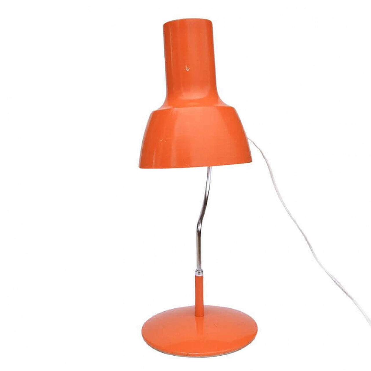Orange table lamp by J. Hurka for Napako, 1960s 17