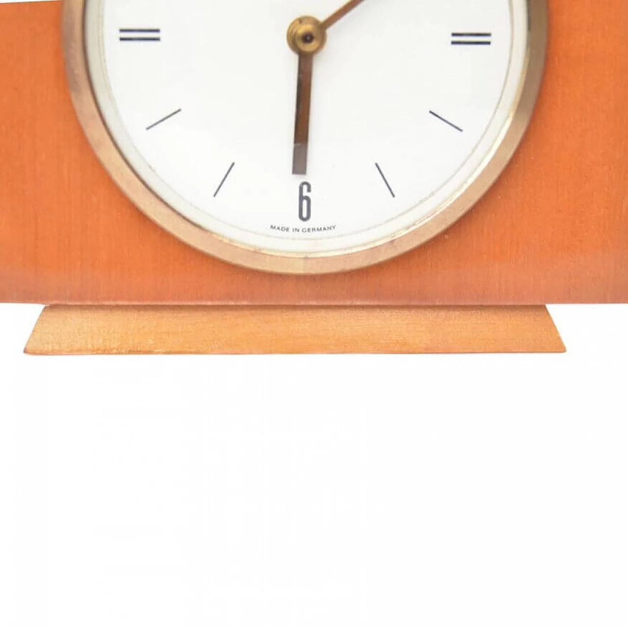 Wooden mantel clock by Weimar Electric, 1970s 5