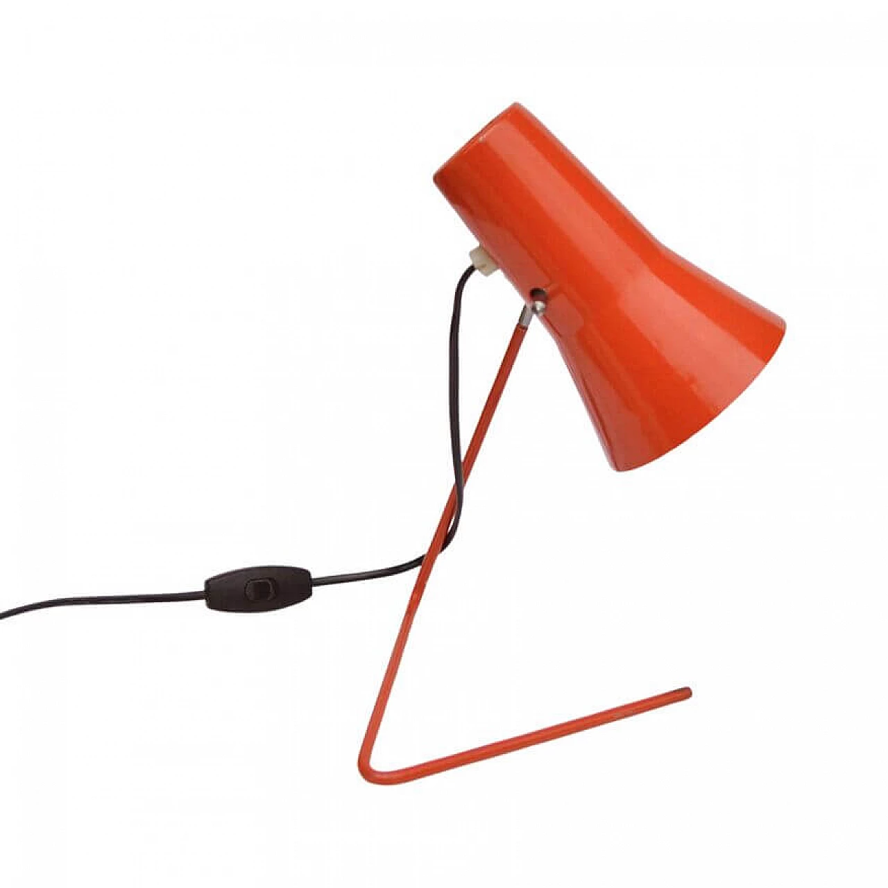 Table lamp 21616 red by Josef Hurka for Drupol, 1960s 5