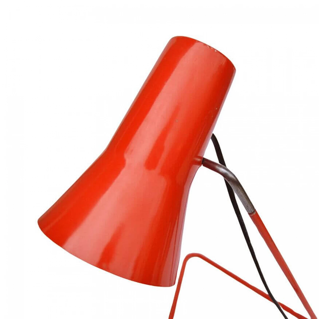 Table lamp 21616 red by Josef Hurka for Drupol, 1960s 9