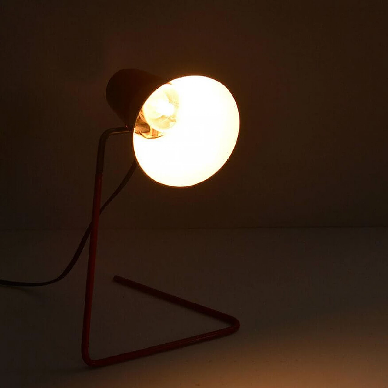 Table lamp 21616 red by Josef Hurka for Drupol, 1960s 10