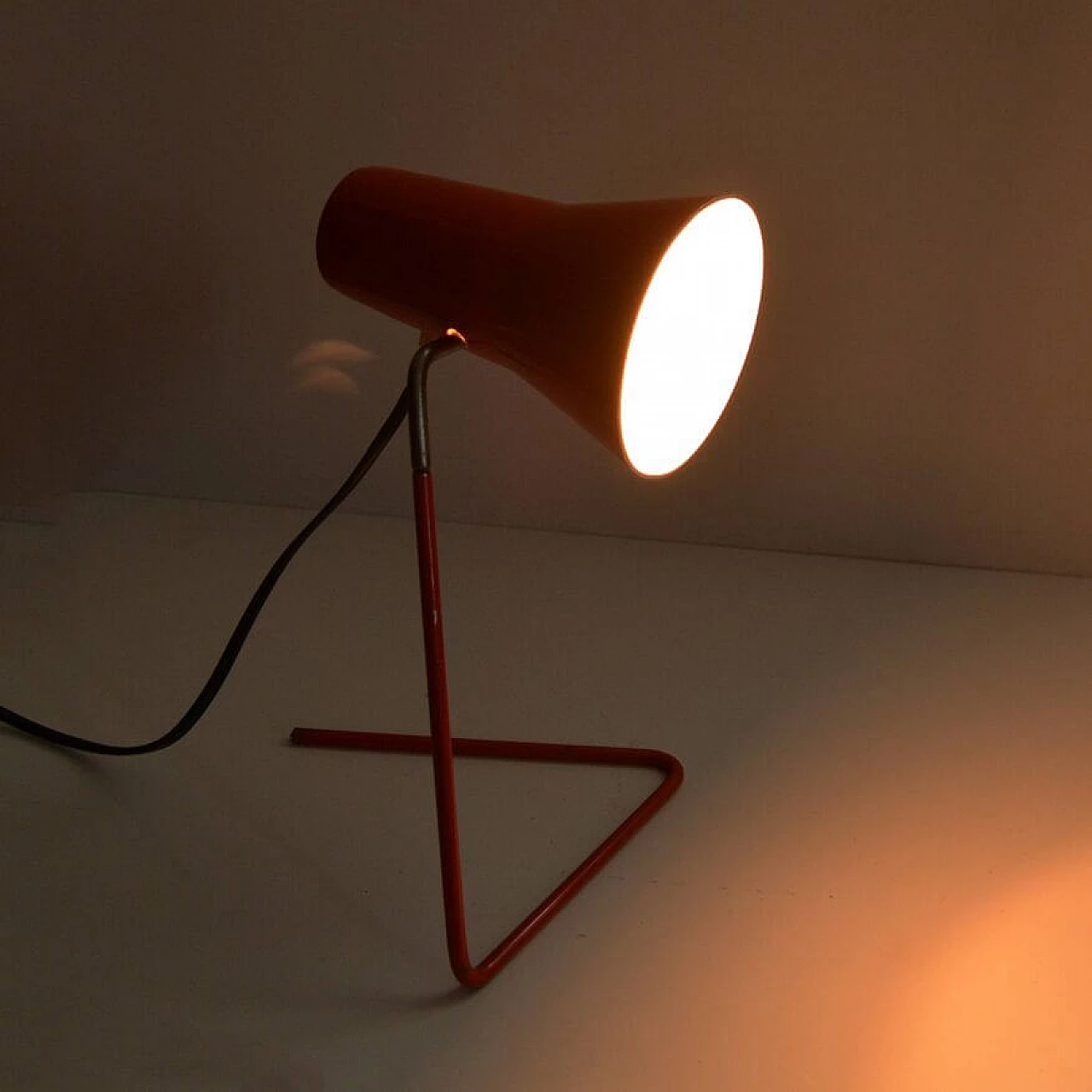 Table lamp 21616 red by Josef Hurka for Drupol, 1960s 12