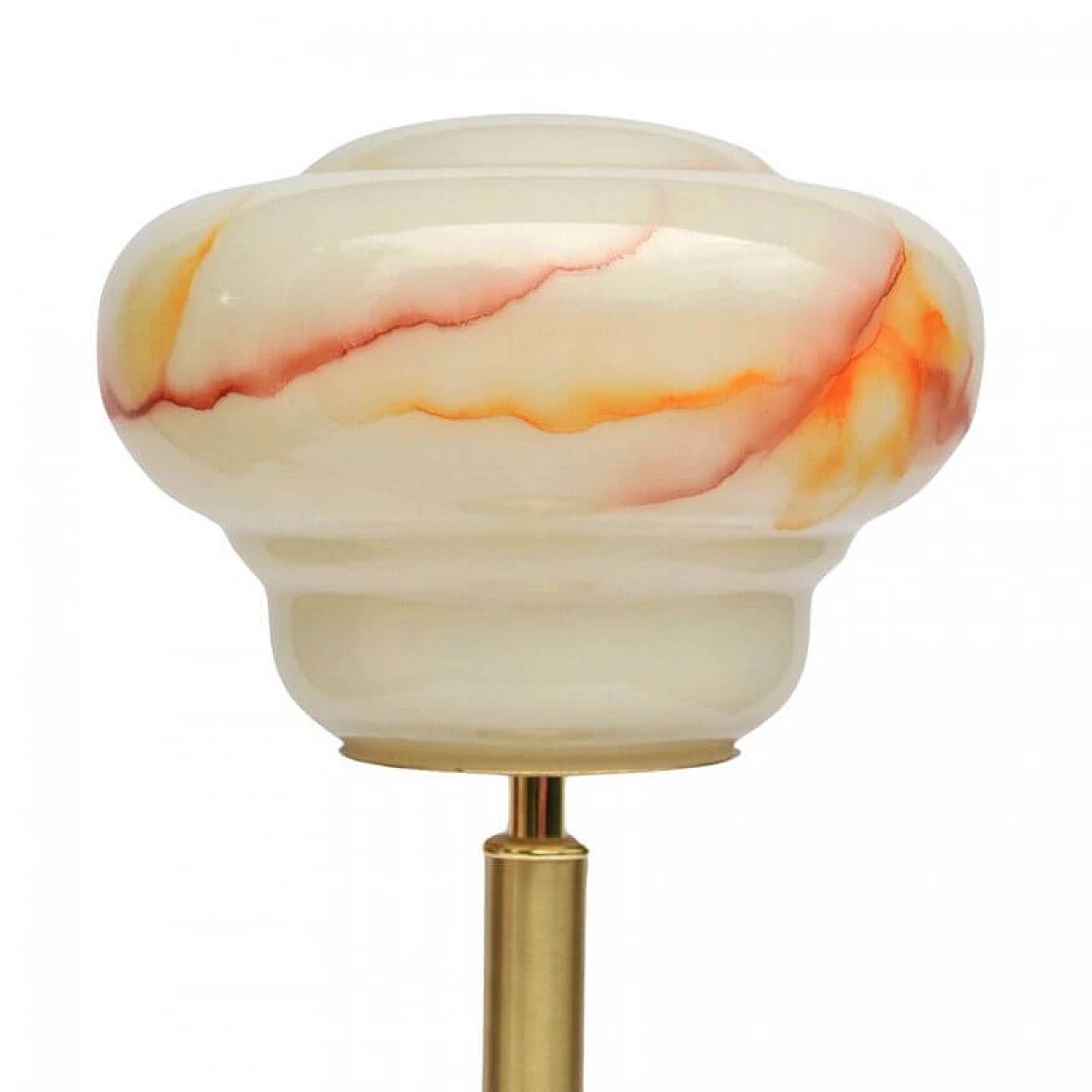 Brass and glass 173411 table lamp by Hufnagel Leuchten, 1980s 9