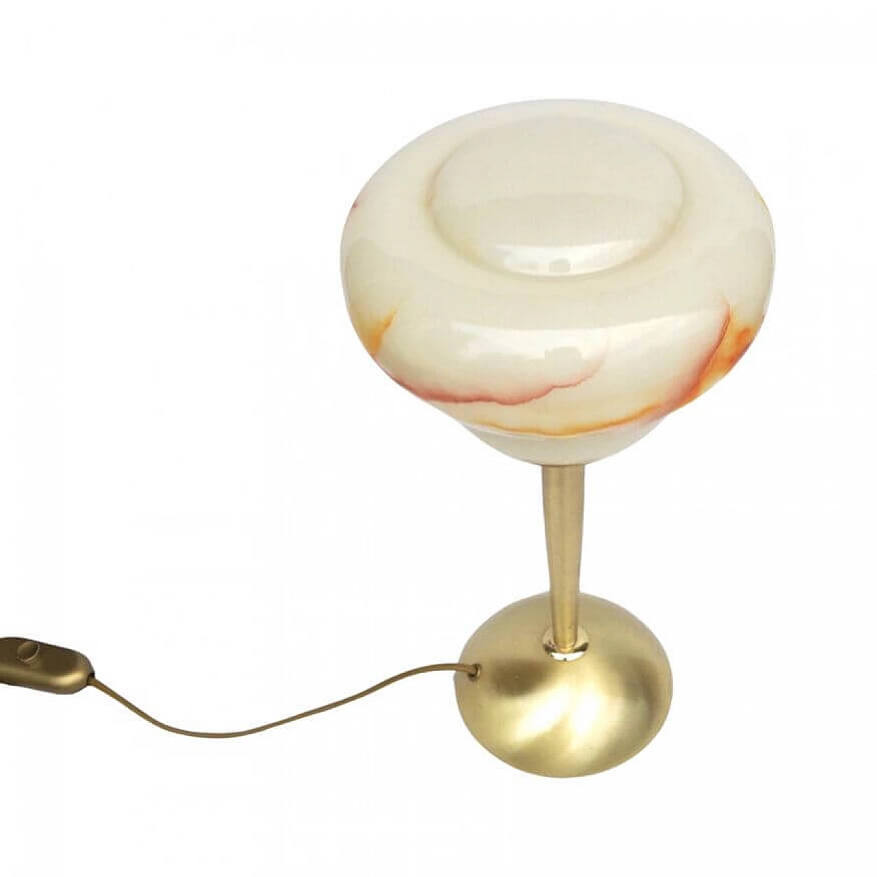 Brass and glass 173411 table lamp by Hufnagel Leuchten, 1980s 10
