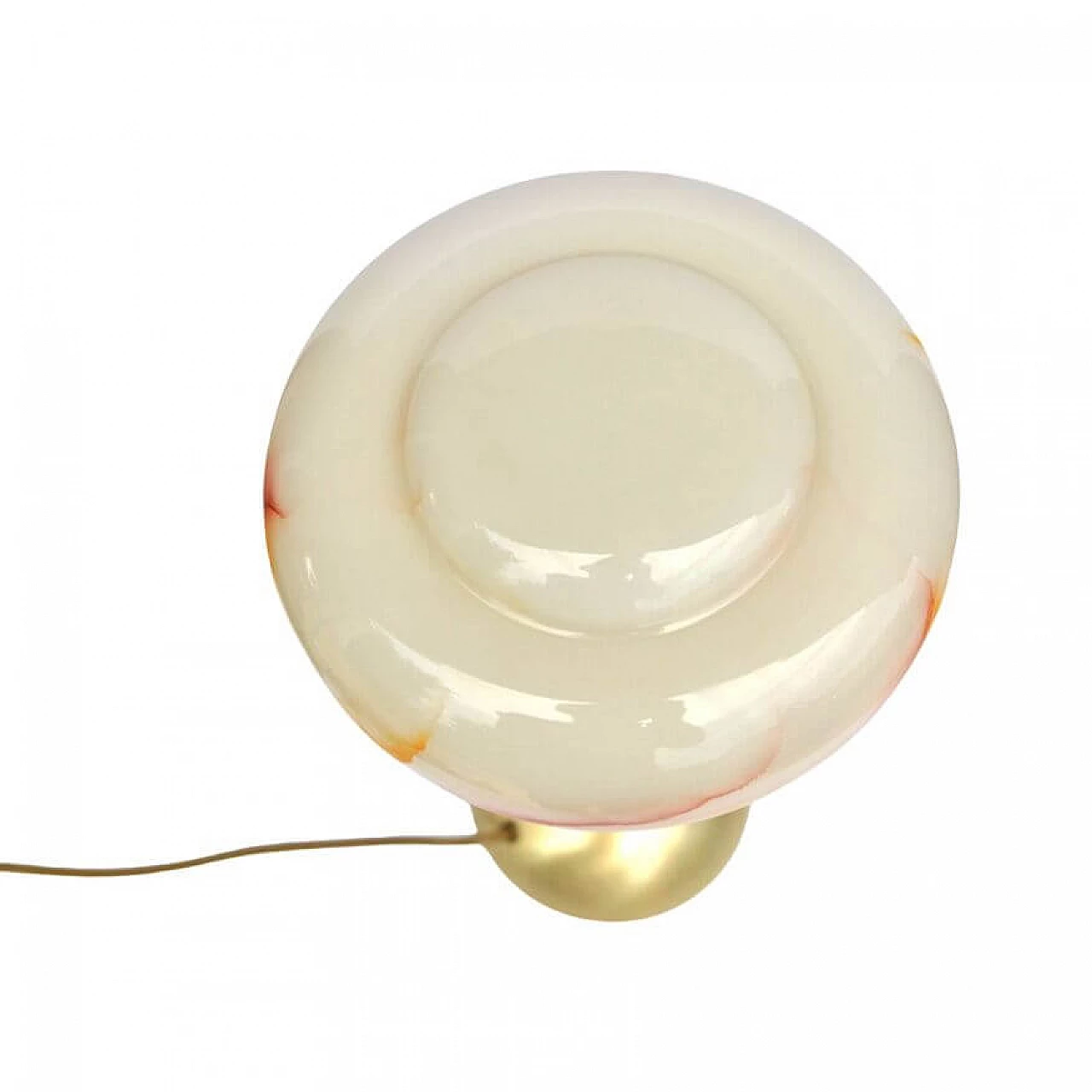 Brass and glass 173411 table lamp by Hufnagel Leuchten, 1980s 11