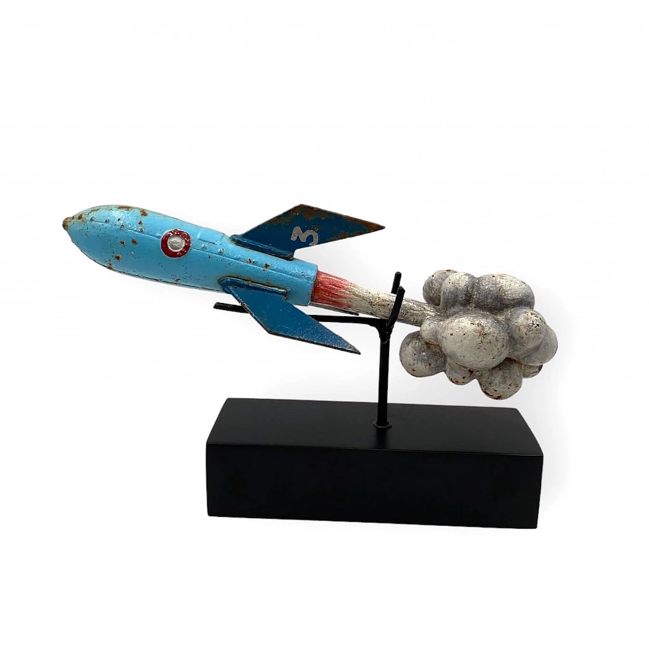 Lacquered iron rocket, early 20th century 2