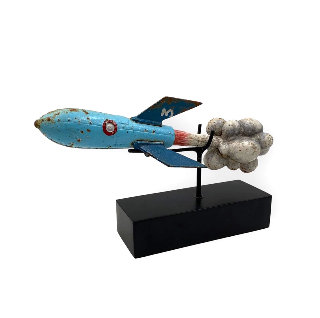 Lacquered iron rocket, early 20th century 3