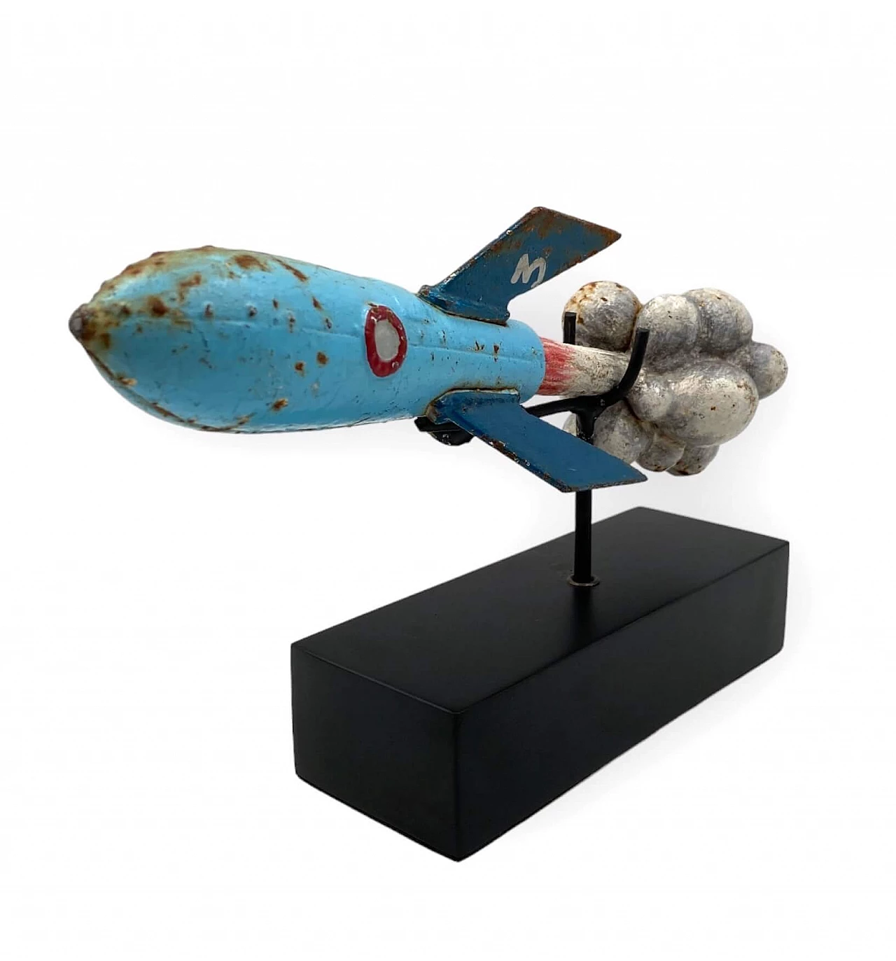 Lacquered iron rocket, early 20th century 4