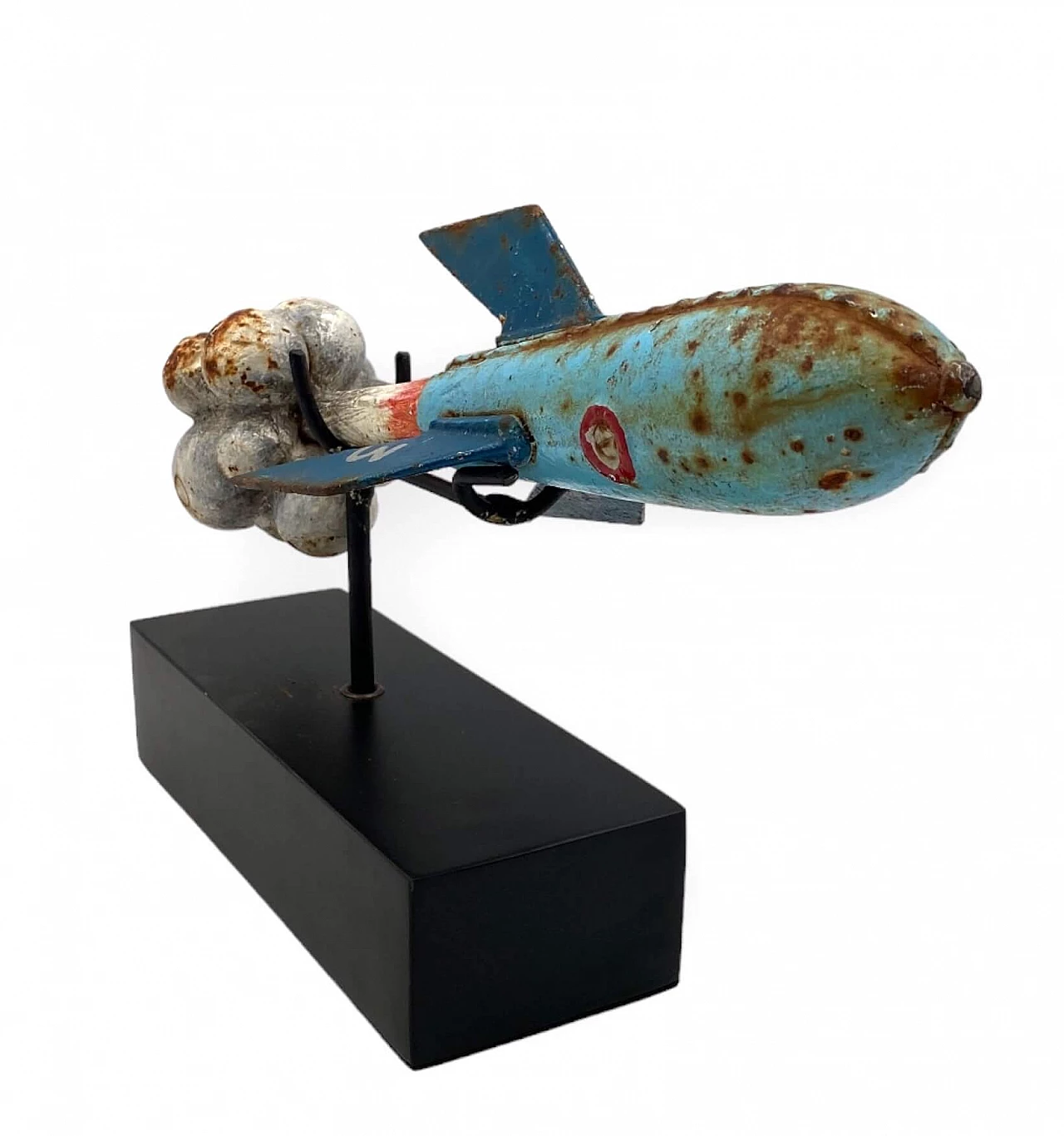 Lacquered iron rocket, early 20th century 5