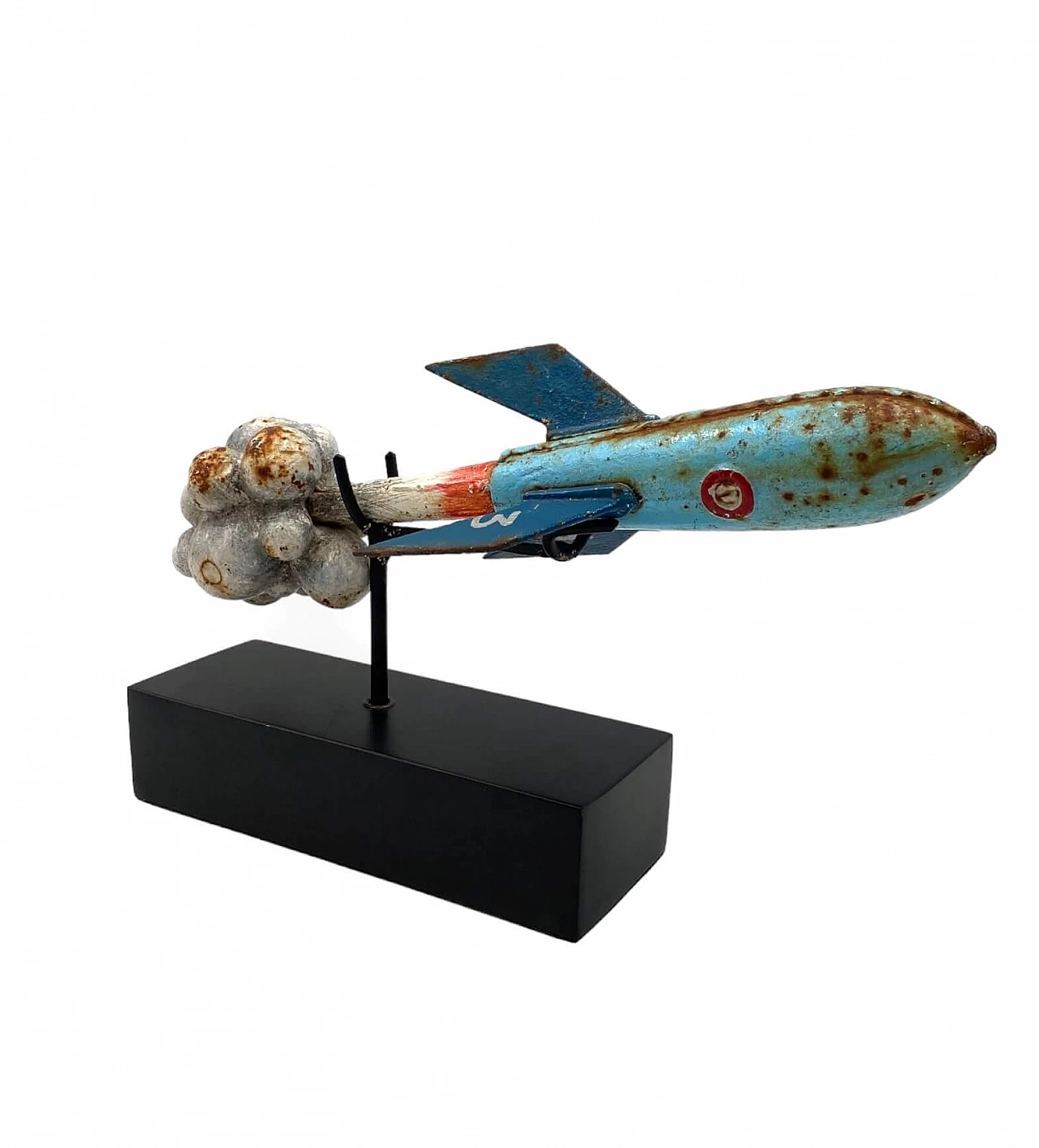 Lacquered iron rocket, early 20th century 6