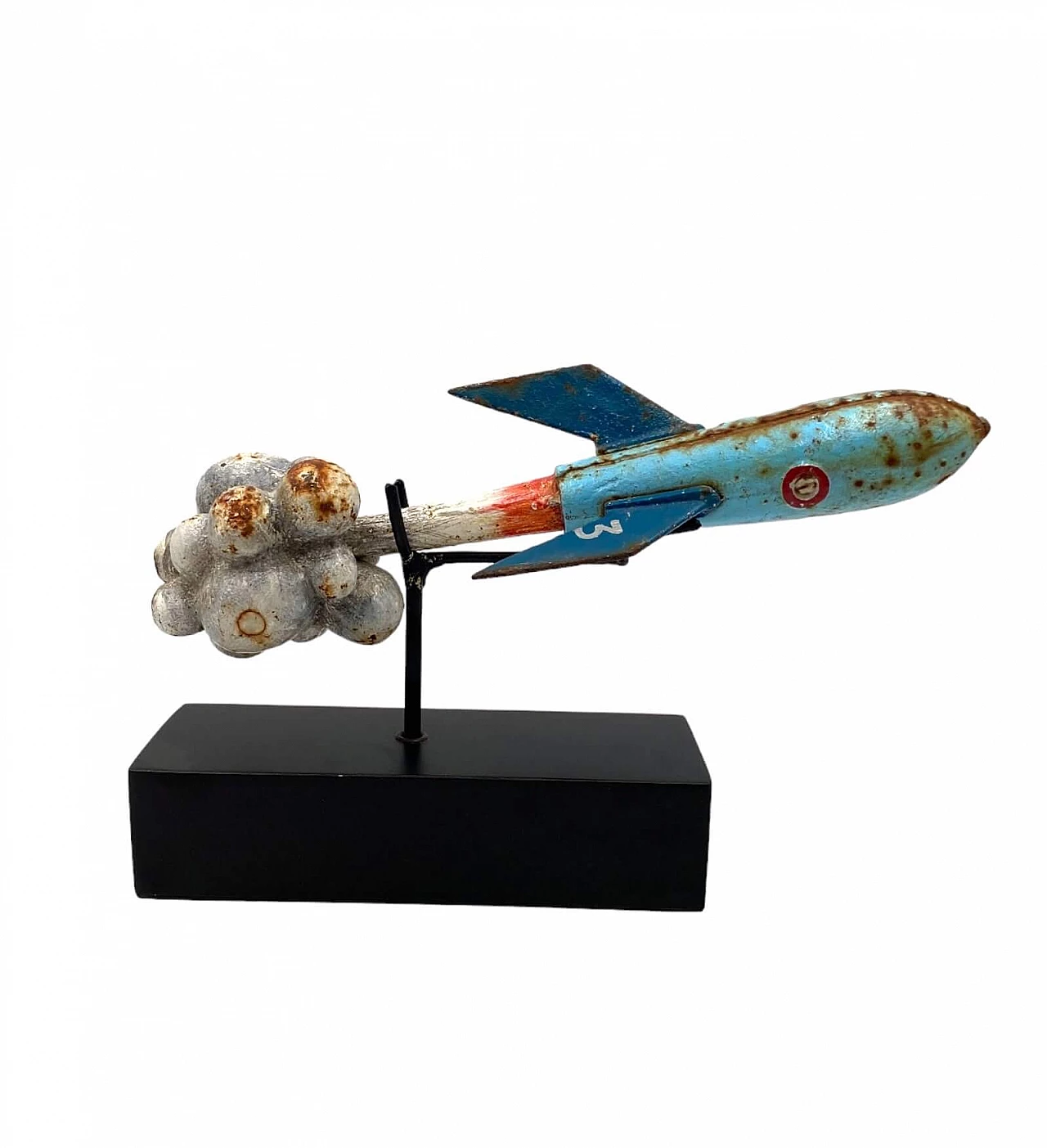 Lacquered iron rocket, early 20th century 7
