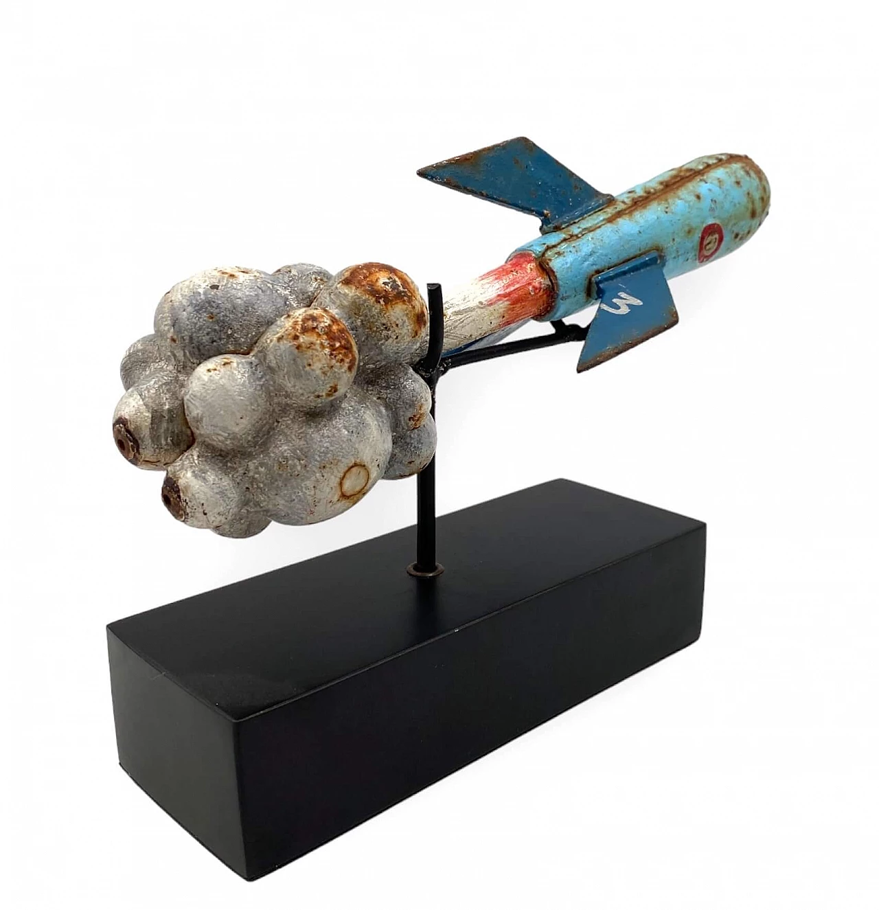 Lacquered iron rocket, early 20th century 8