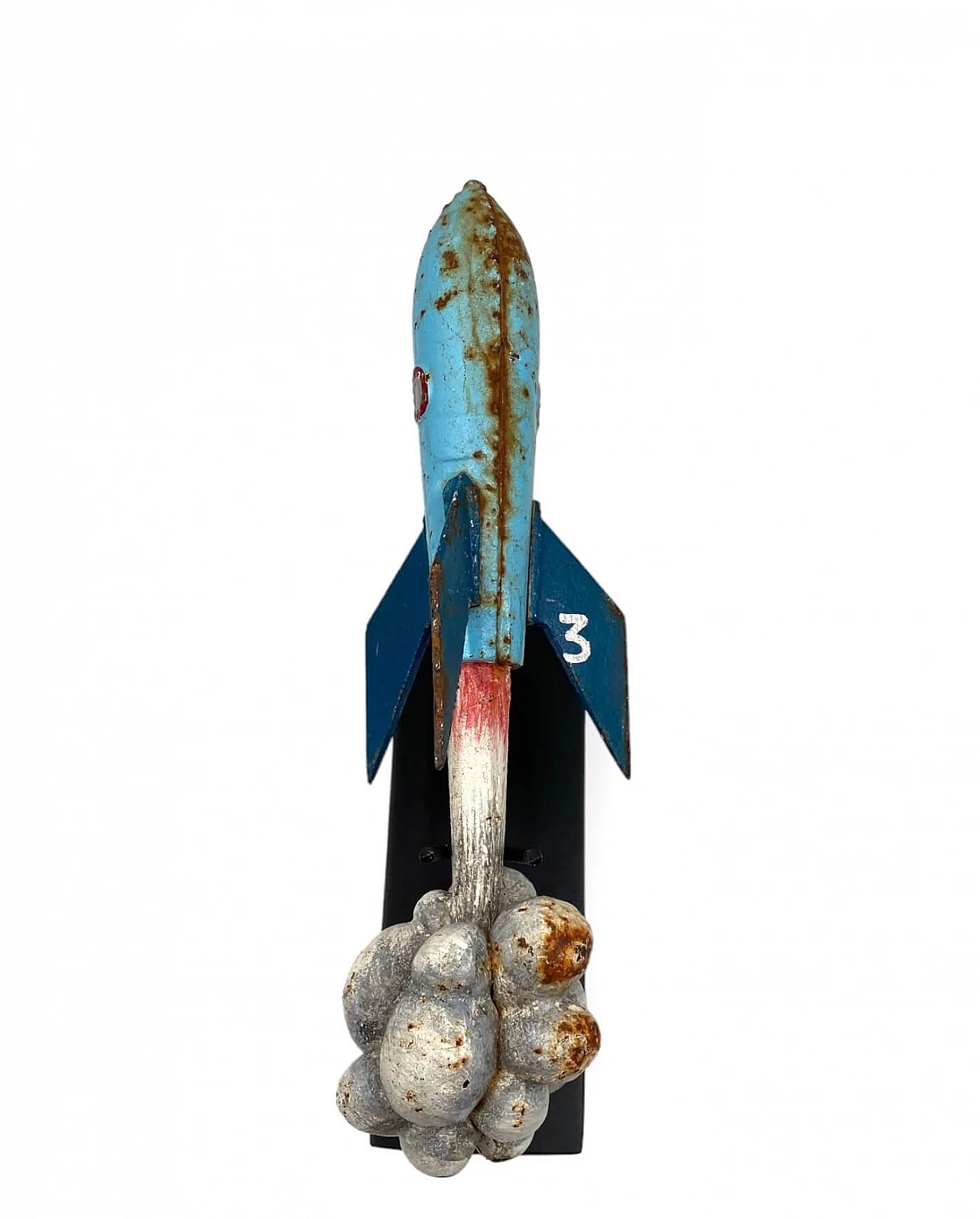 Lacquered iron rocket, early 20th century 9