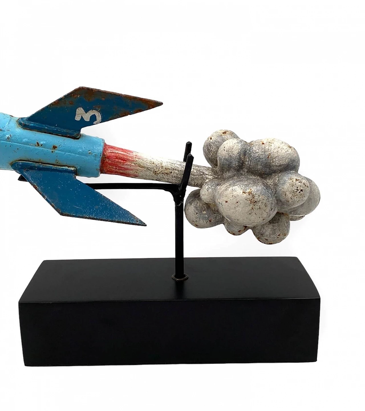 Lacquered iron rocket, early 20th century 15