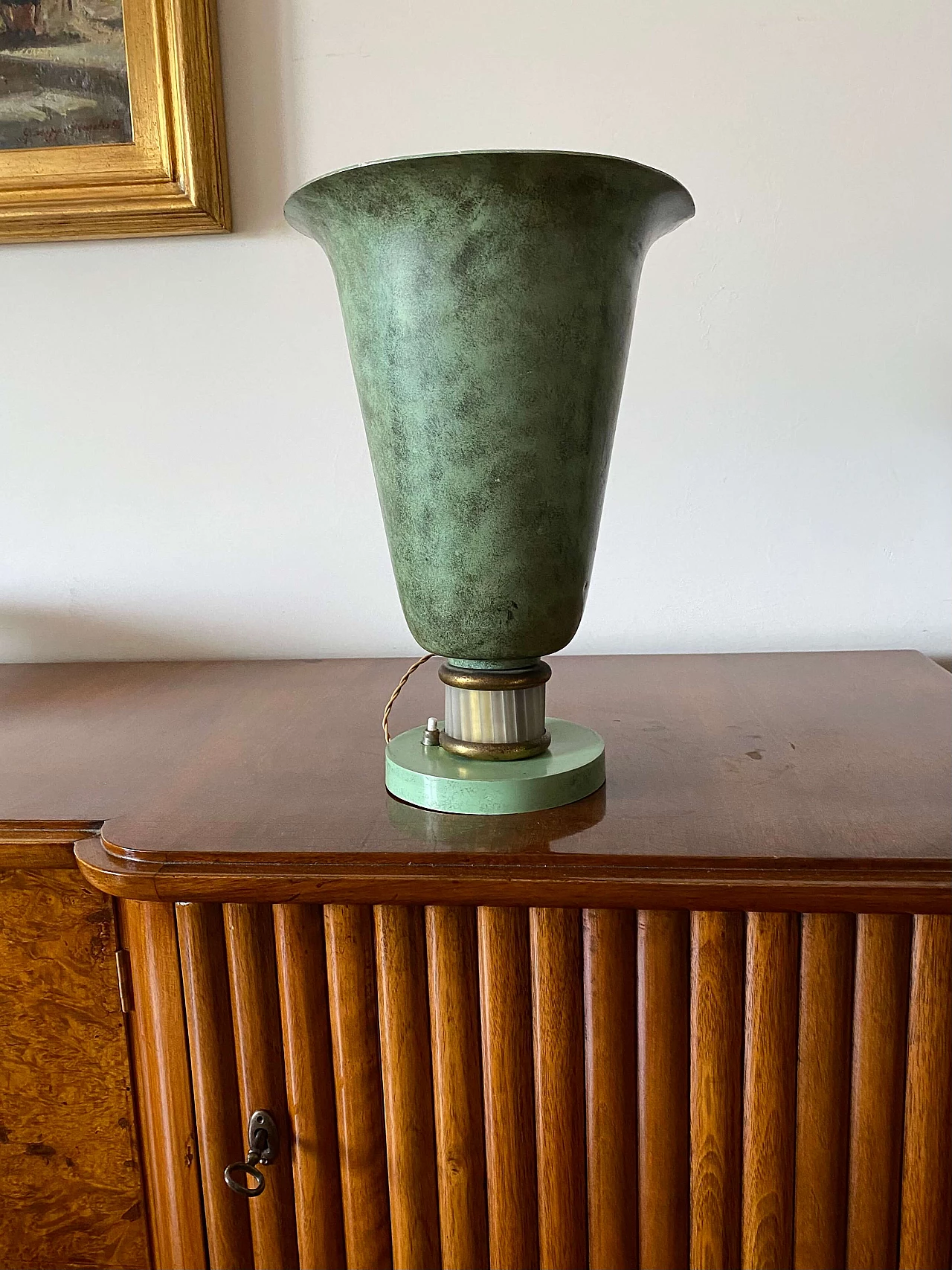 Art Deco table lamp attributed to Edmond Etling, 1920s 13