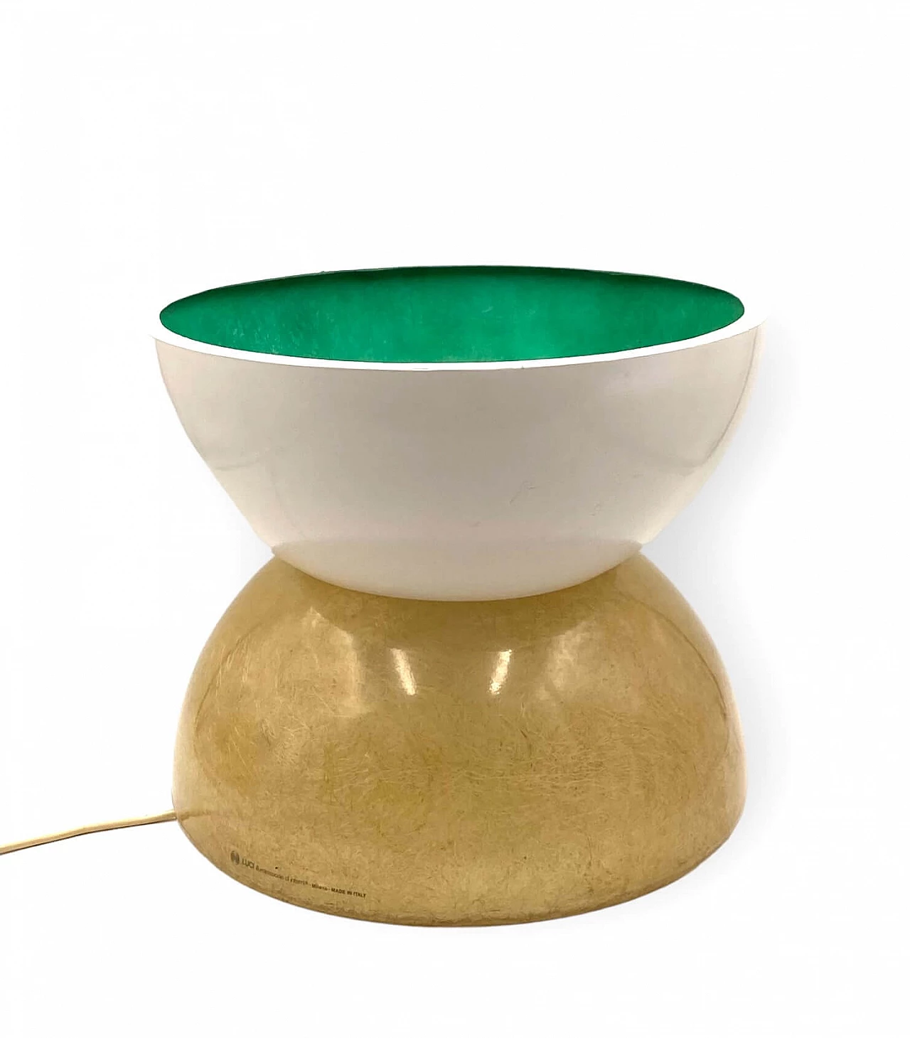 Lamp and planter in fiberglass by Luci Milano, 1970s 3