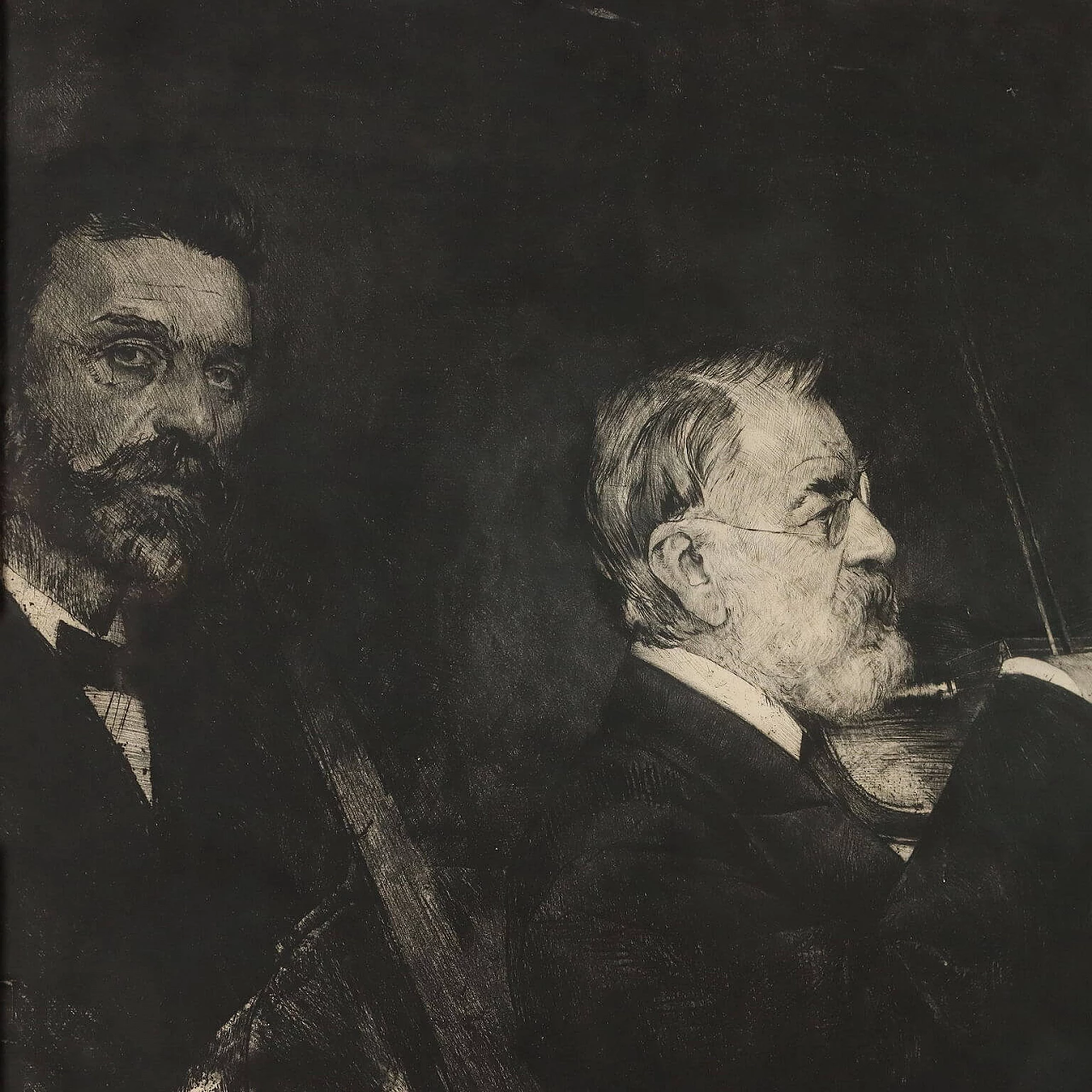 Ferdinand Schmutzer, Joachim Quartet, acquaforte, 1904 4