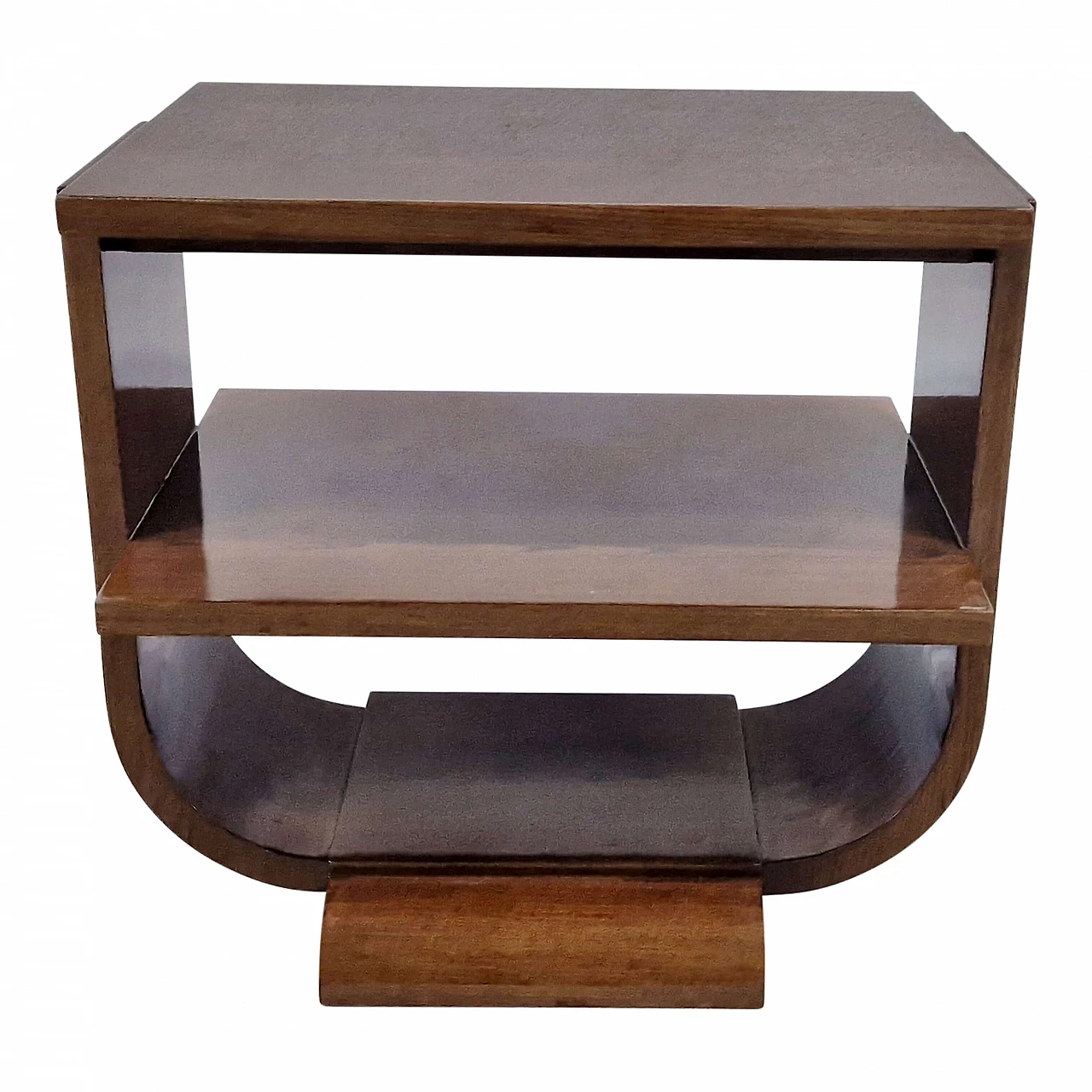 Art Deco style mahogany coffee table, 1980s 2