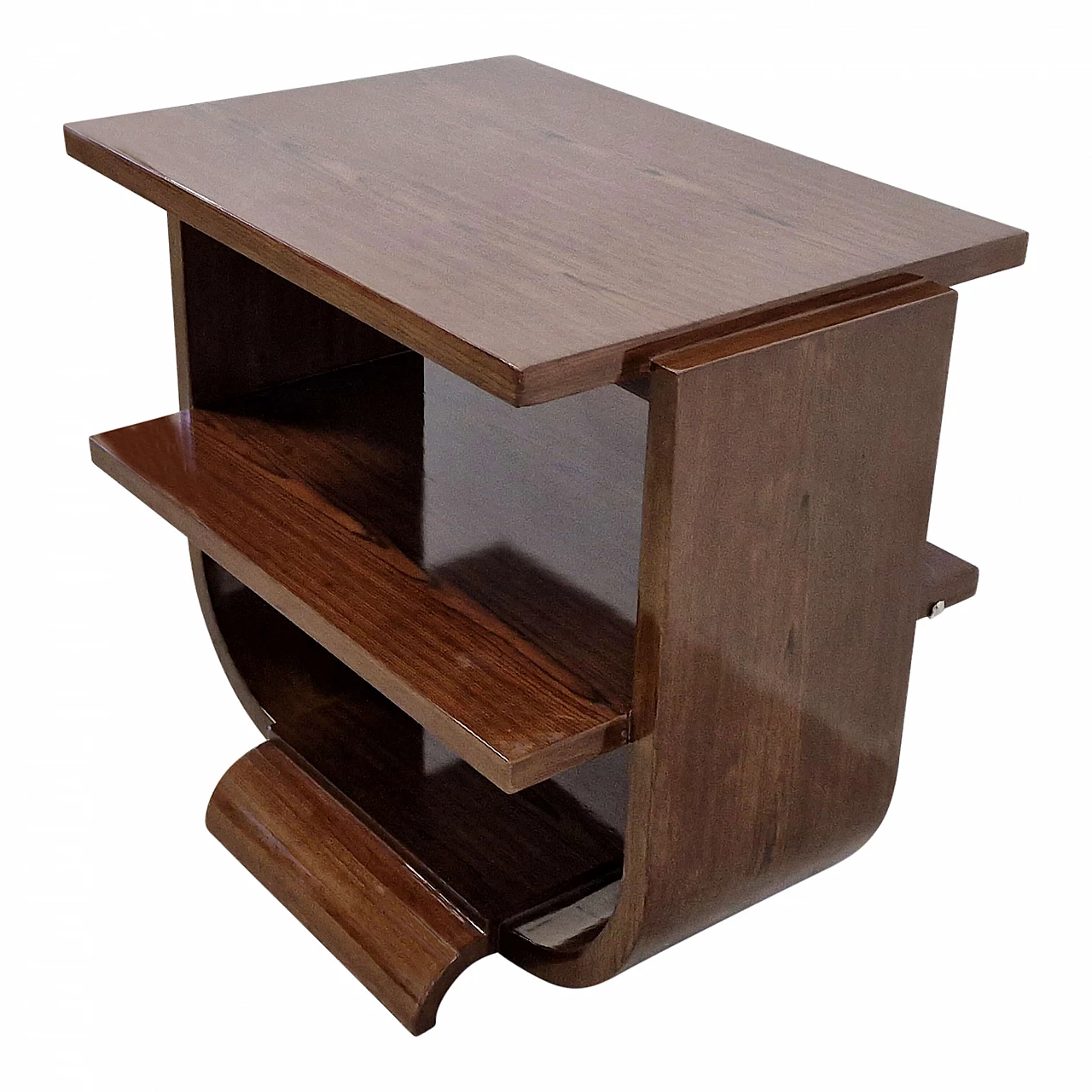 Art Deco style mahogany coffee table, 1980s 5