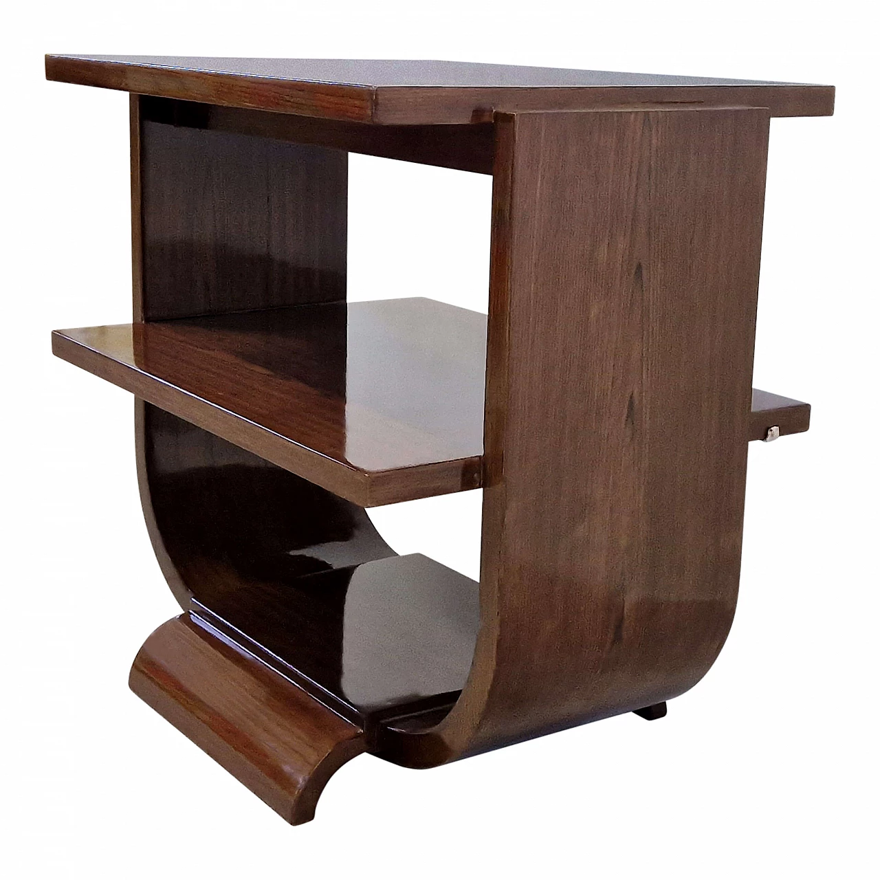 Art Deco style mahogany coffee table, 1980s 6