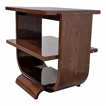 Art Deco style mahogany coffee table, 1980s