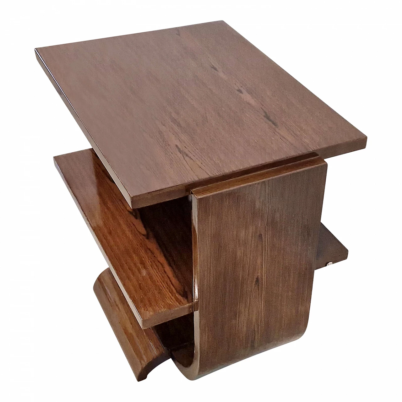 Art Deco style mahogany coffee table, 1980s 7