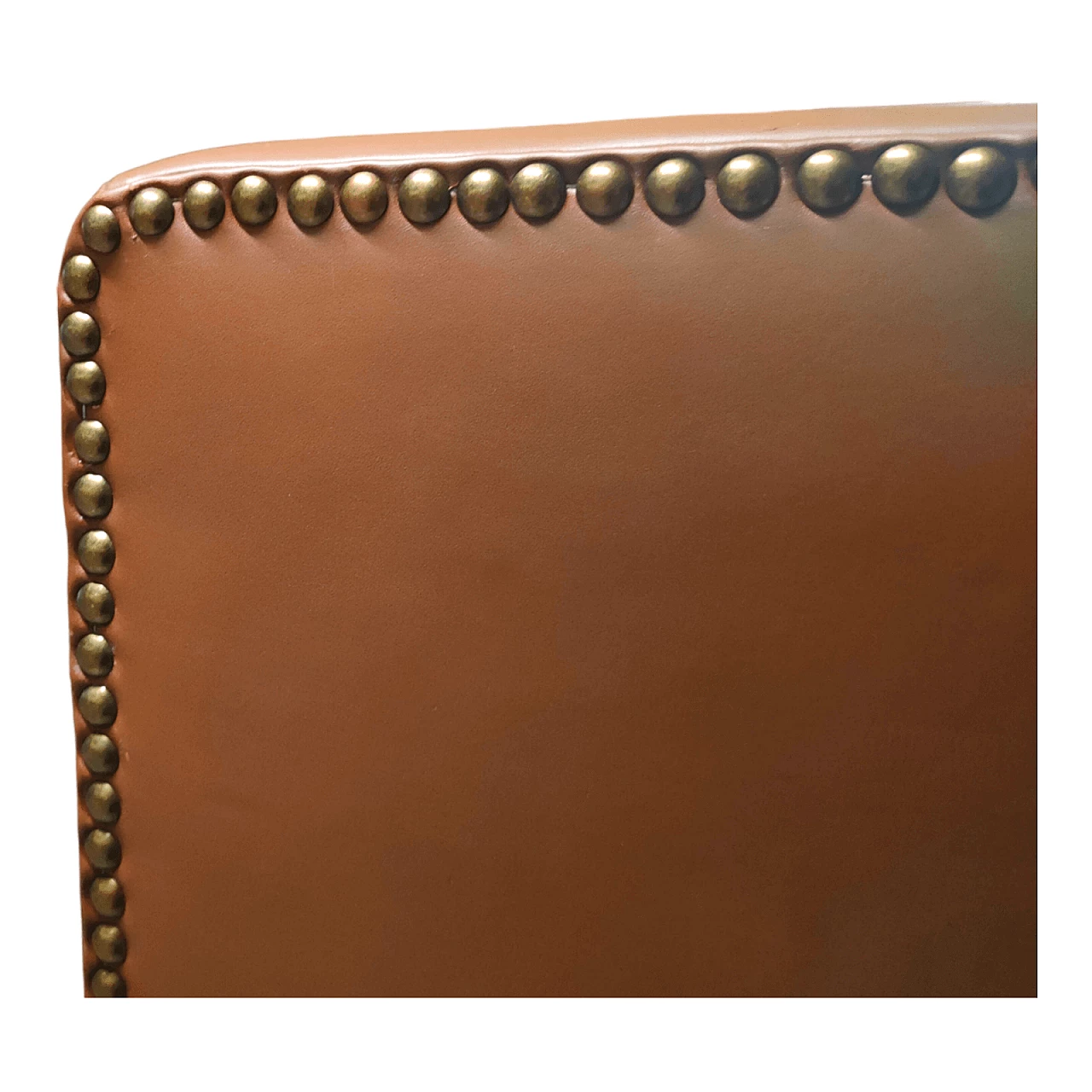 Coppia di poltrone e pouf in pelle di Poltrona Frau, anni '80 11