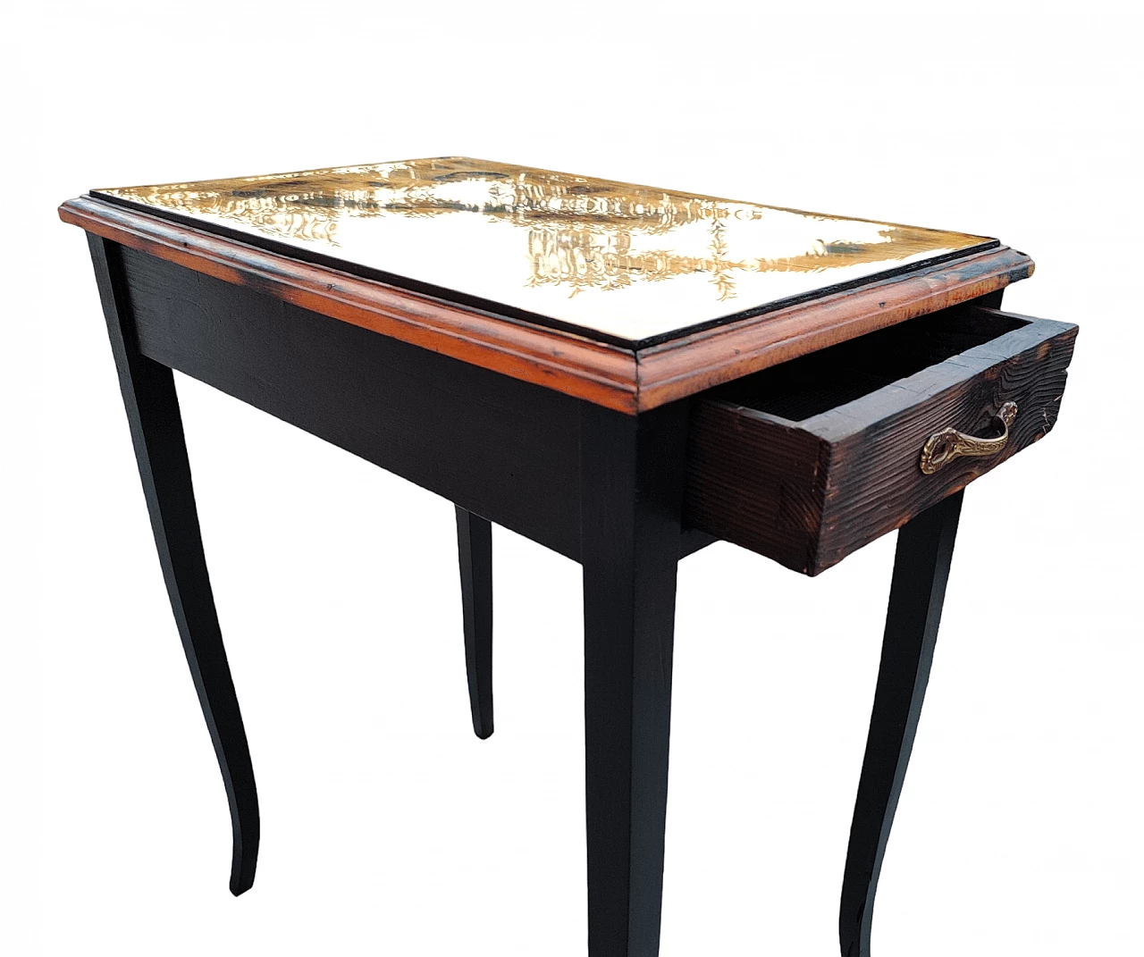 Tavolo con piano in compensato lucidato con resina, anni '50 5