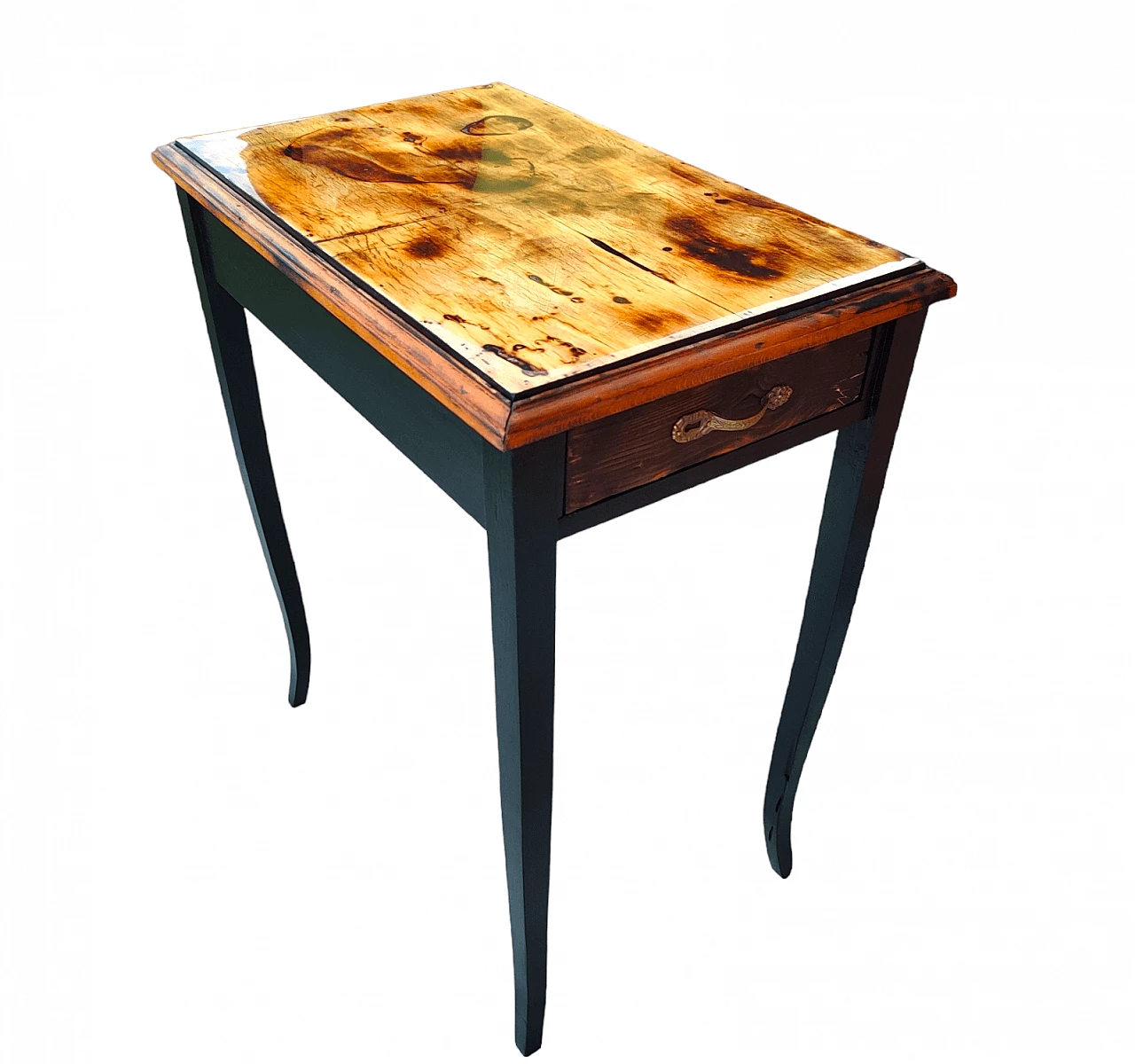 Tavolo con piano in compensato lucidato con resina, anni '50 6