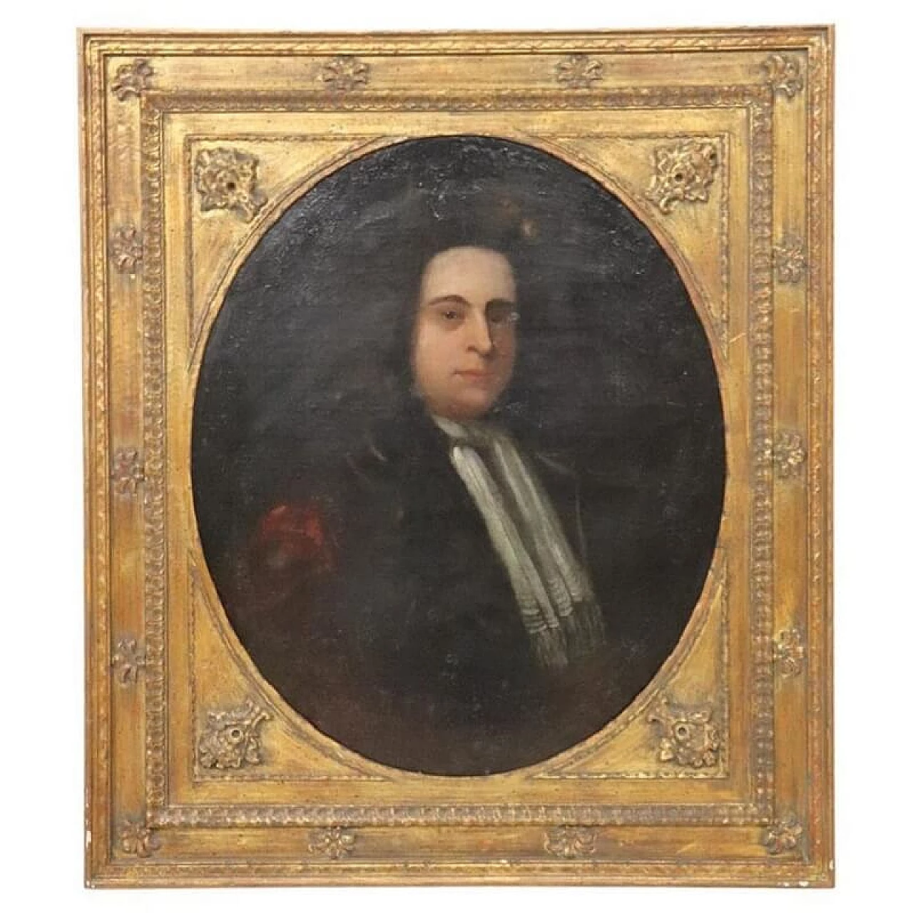 Portrait of gentleman, oil painting on canvas, 18th century 1