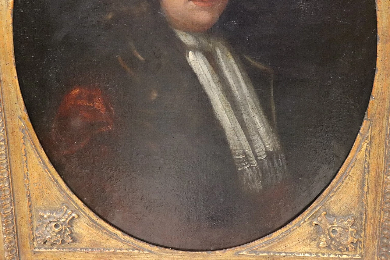 Portrait of gentleman, oil painting on canvas, 18th century 5