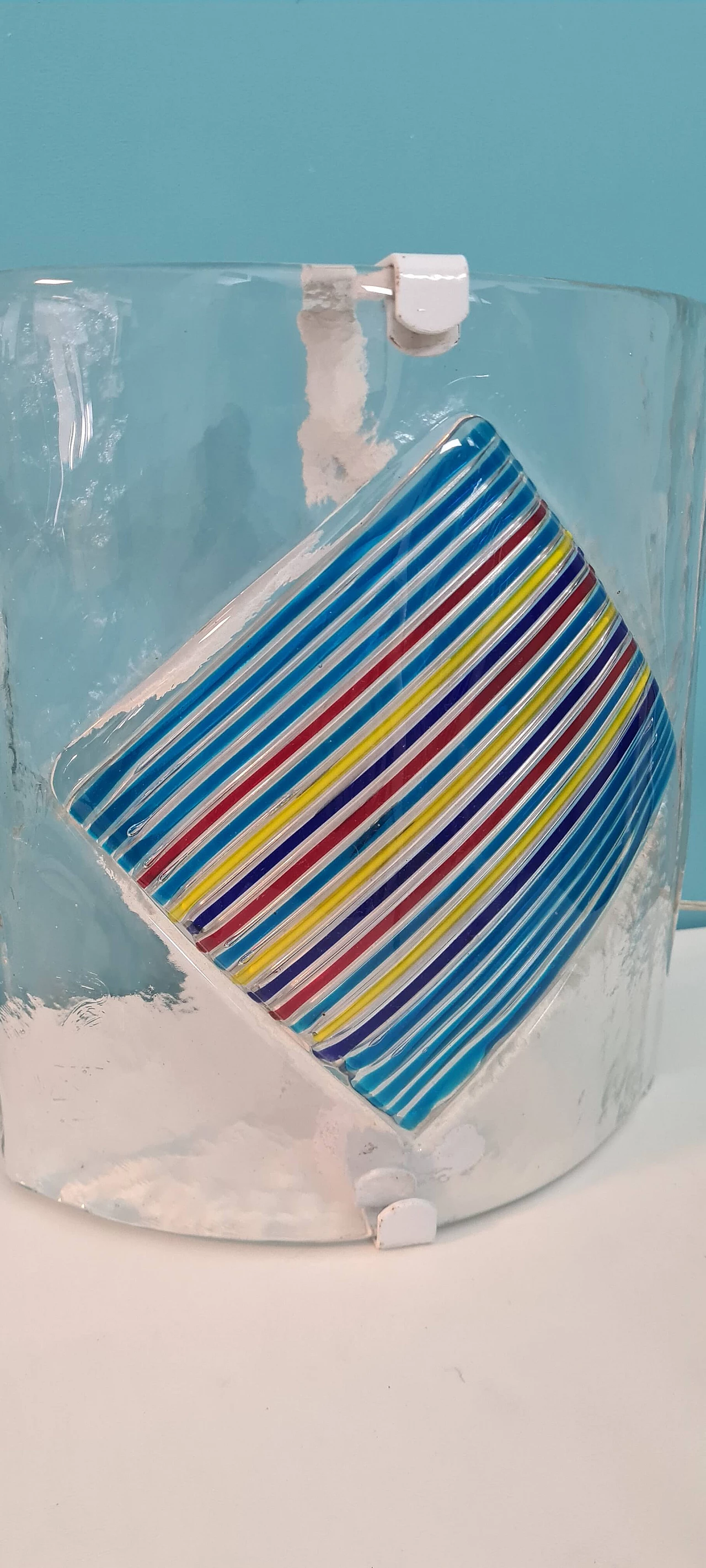 Pair of Murano glass wall lights by De Mayo, 1970s 4