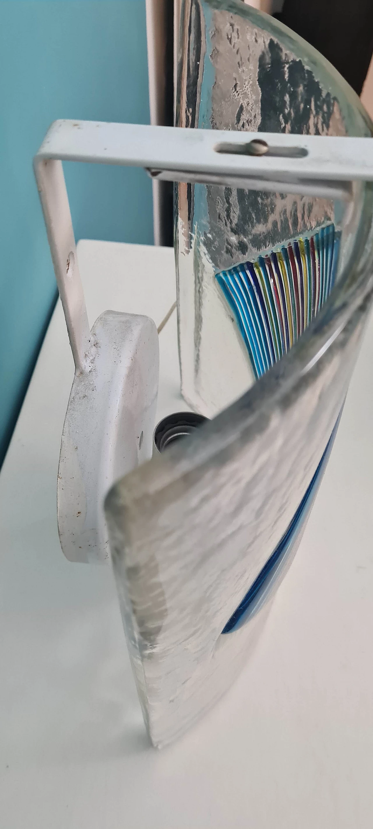 Pair of Murano glass wall lights by De Mayo, 1970s 6