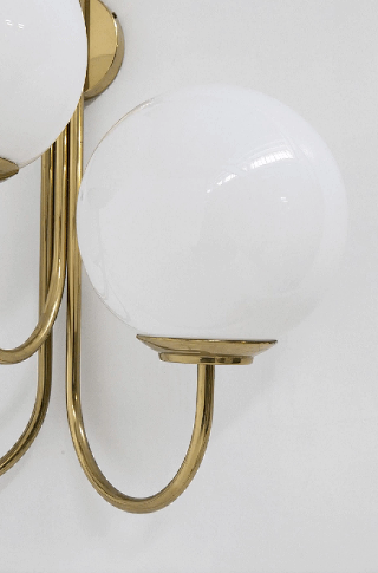 Brass wall light by Luigi Caccia Dominioni for Azucena, 1950s 4