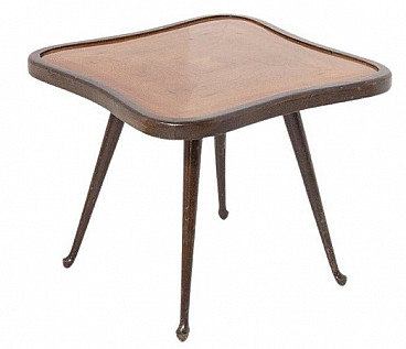 Tavolino bicolore in legno di Paolo Buffa, anni '50